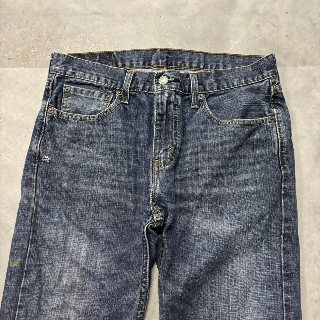 Levi's × Vintage Crazy Vintage Y2K/2000s Grunge Dark Wash Levi’s Denim Jeans! Size US 32 / EU 48 - 5 Thumbnail