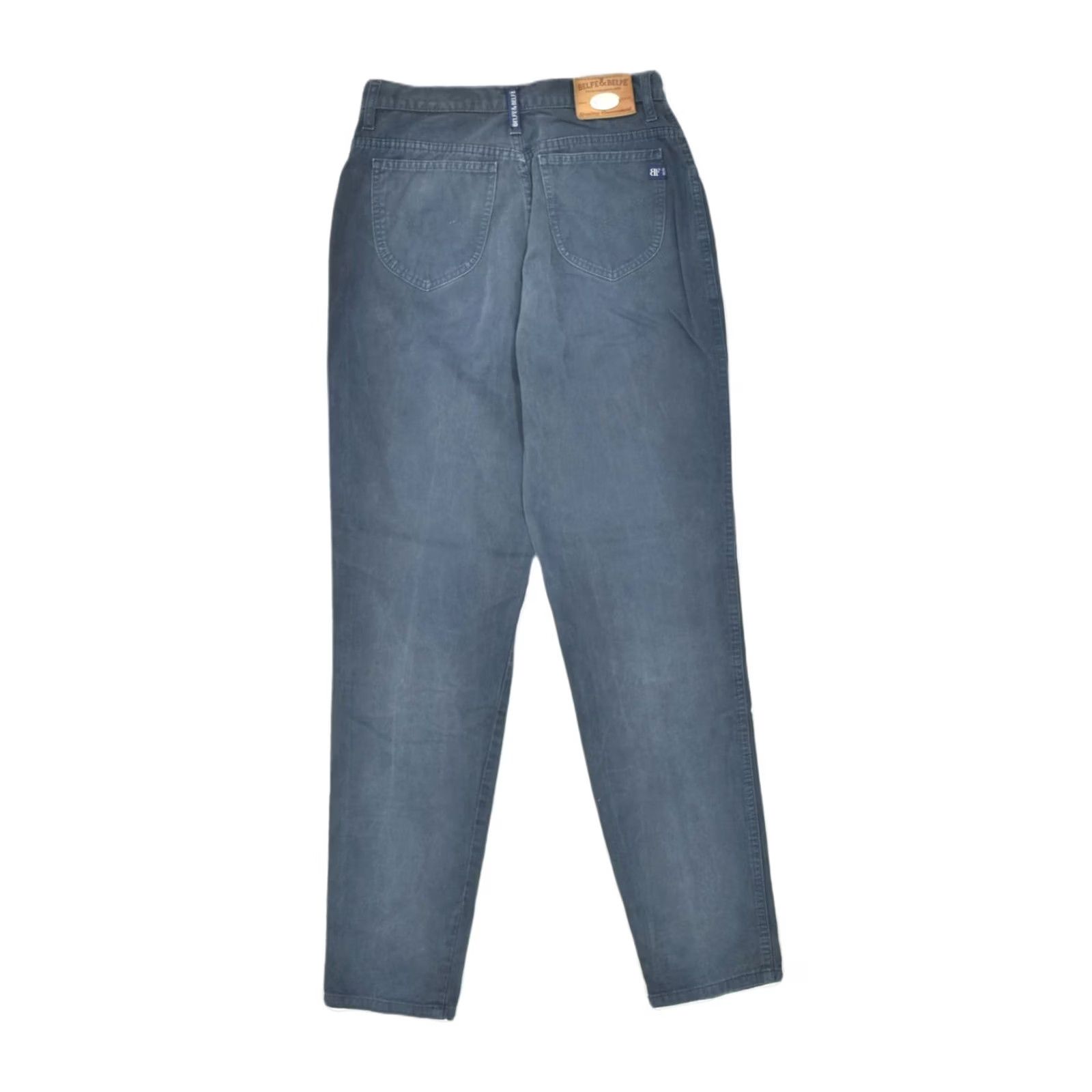 Vintage BELFE & BELFE Womens Tapered Jeans Blue Large W30 L31 IT 46 Size 36" / US 14 / IT 50 - 2 Thumbnail