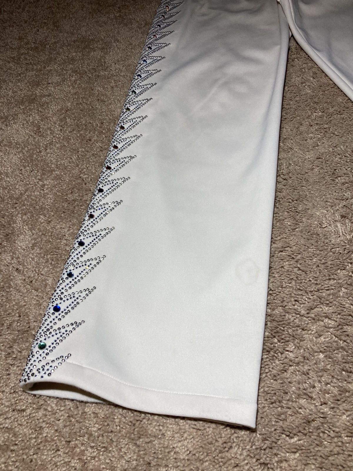 Celine SS23 Celine Lightning Crystal Sweatpants Cream 2023 Jewel S Size US 30 / EU 46 - 7 Thumbnail