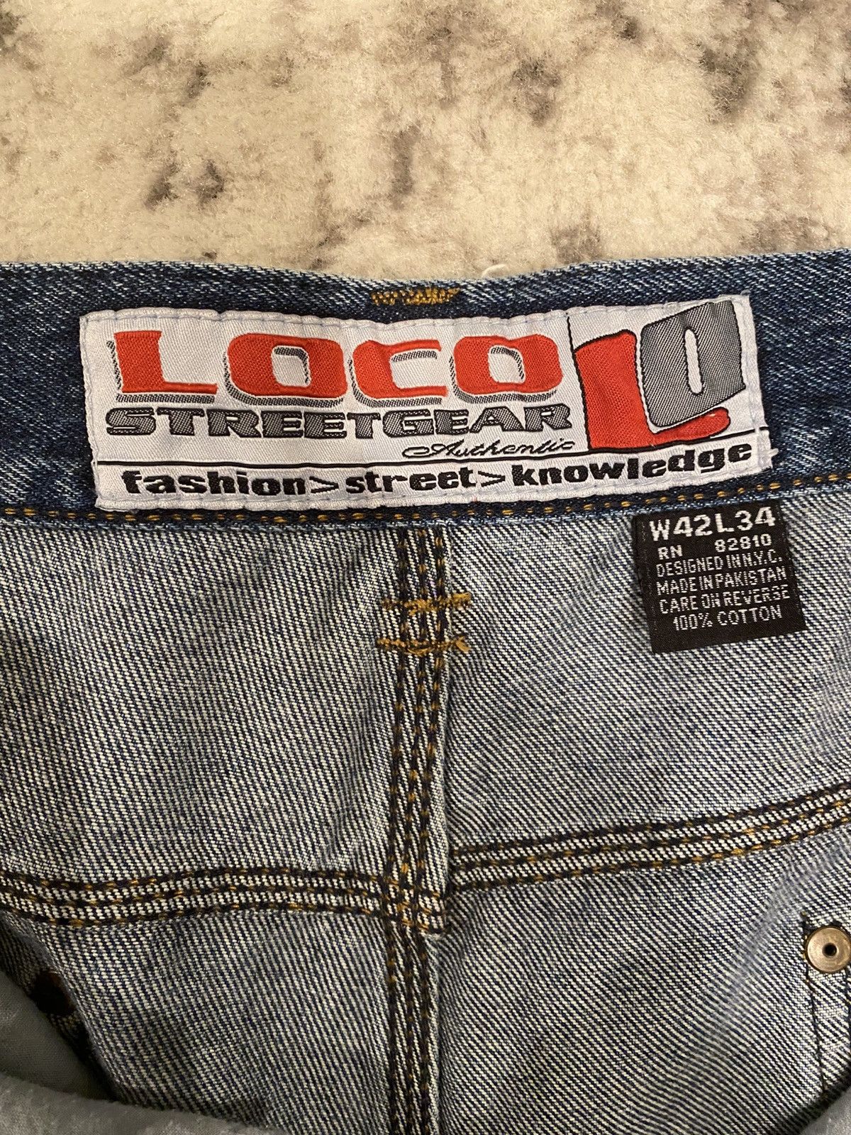 Japanese Brand Loco street gear burr berry print baggy jeans Size US 42 / EU 58 - 6 Thumbnail