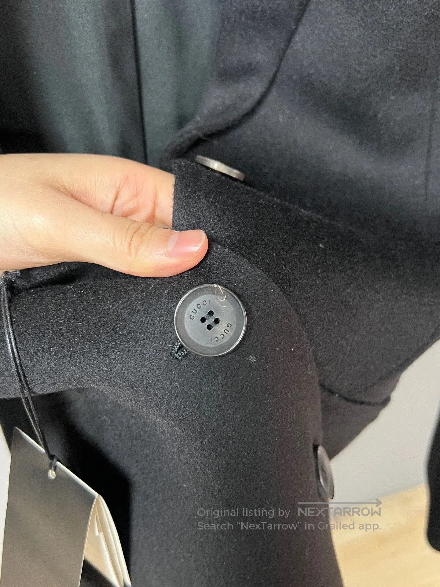 Gucci gucci black wool coat size 36. Size S / US 4 / IT 40 - 3 Thumbnail