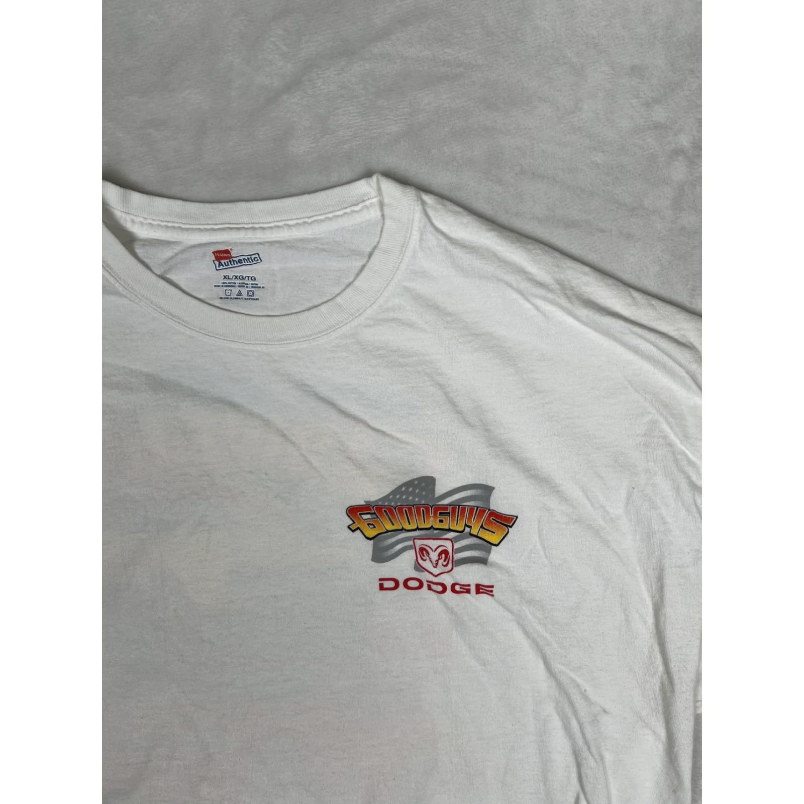 Hanes VINTAGE Goodguys Charger T-Shirt Mens XL White Muscle Car Graphic Hanes Mel's Drive-In Size US XL / EU 56 / 4 - 4 Thumbnail