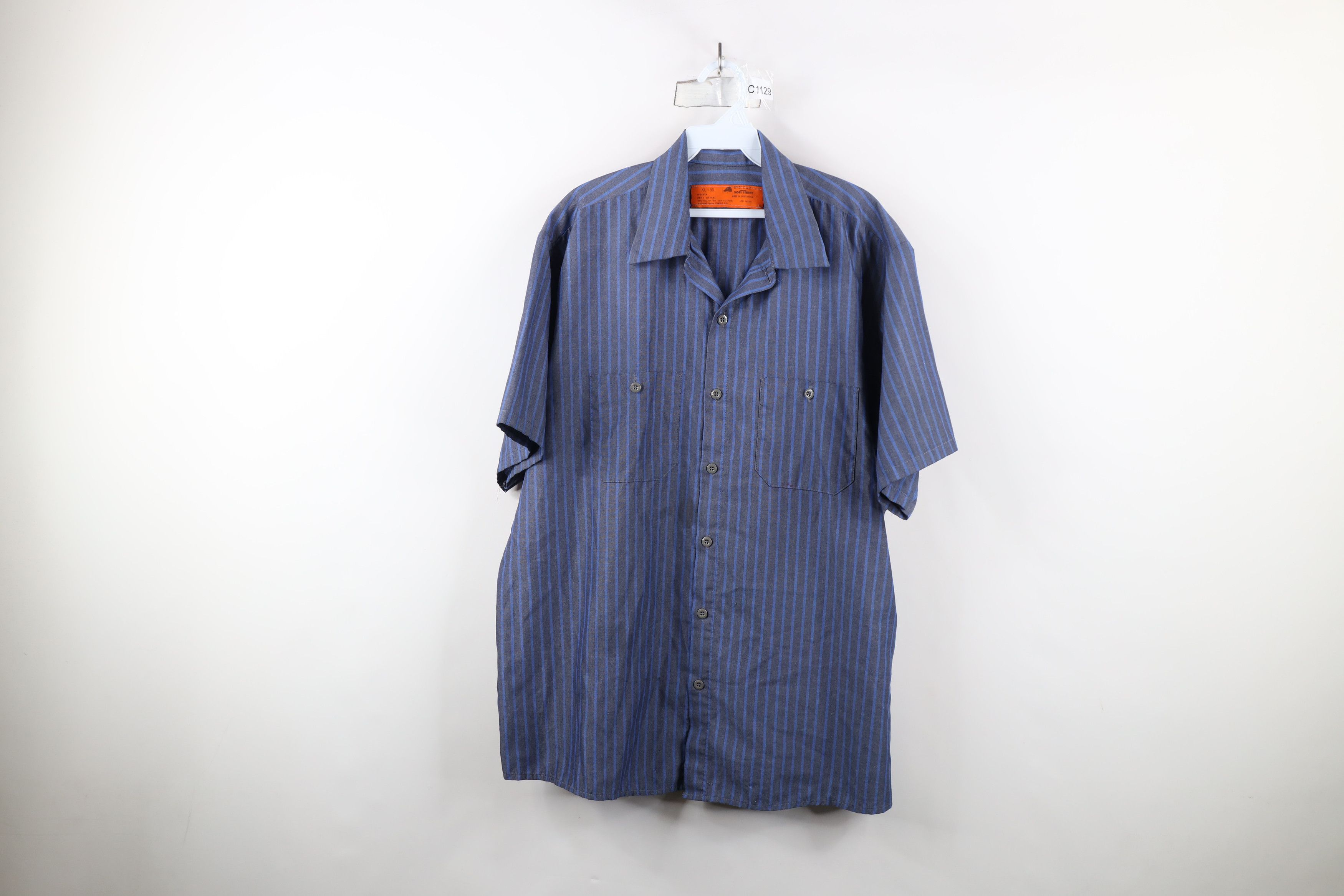 Vintage Vintage 90s Streetwear Workwear Mechanic Button Shirt Size US XL / EU 56 / 4 - 1 Thumbnail