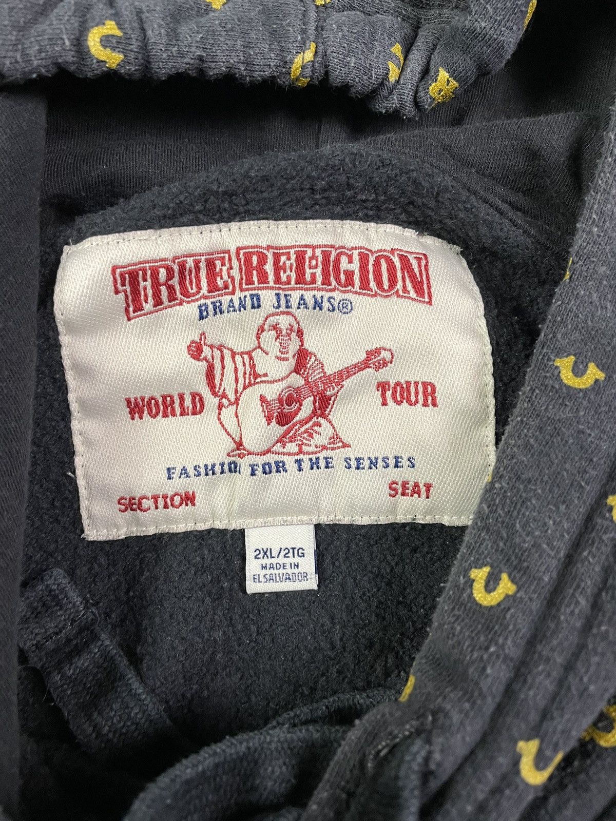 True Religion True Religion Vintage Y2k Fullprint Hoodie Monogram Hype Size US XXL / EU 58 / 5 - 2 Thumbnail