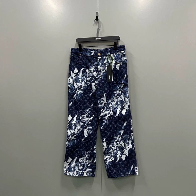 Louis Vuitton Louis Vuitton Pattern-printed full-print jeans 2503-Nextar Size US 32 / EU 48 - 1 Thumbnail