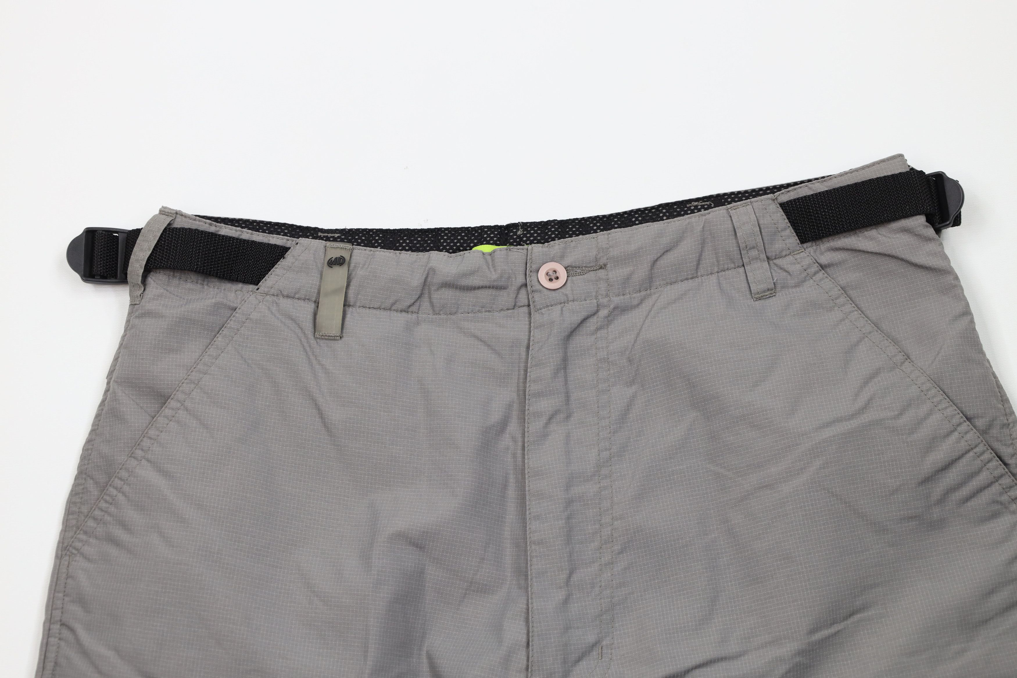 Vintage Vintage 90s Y2K Mountain Dew Ripstop Windbreaker Shorts Gray Size US 32 / EU 48 - 2 Thumbnail
