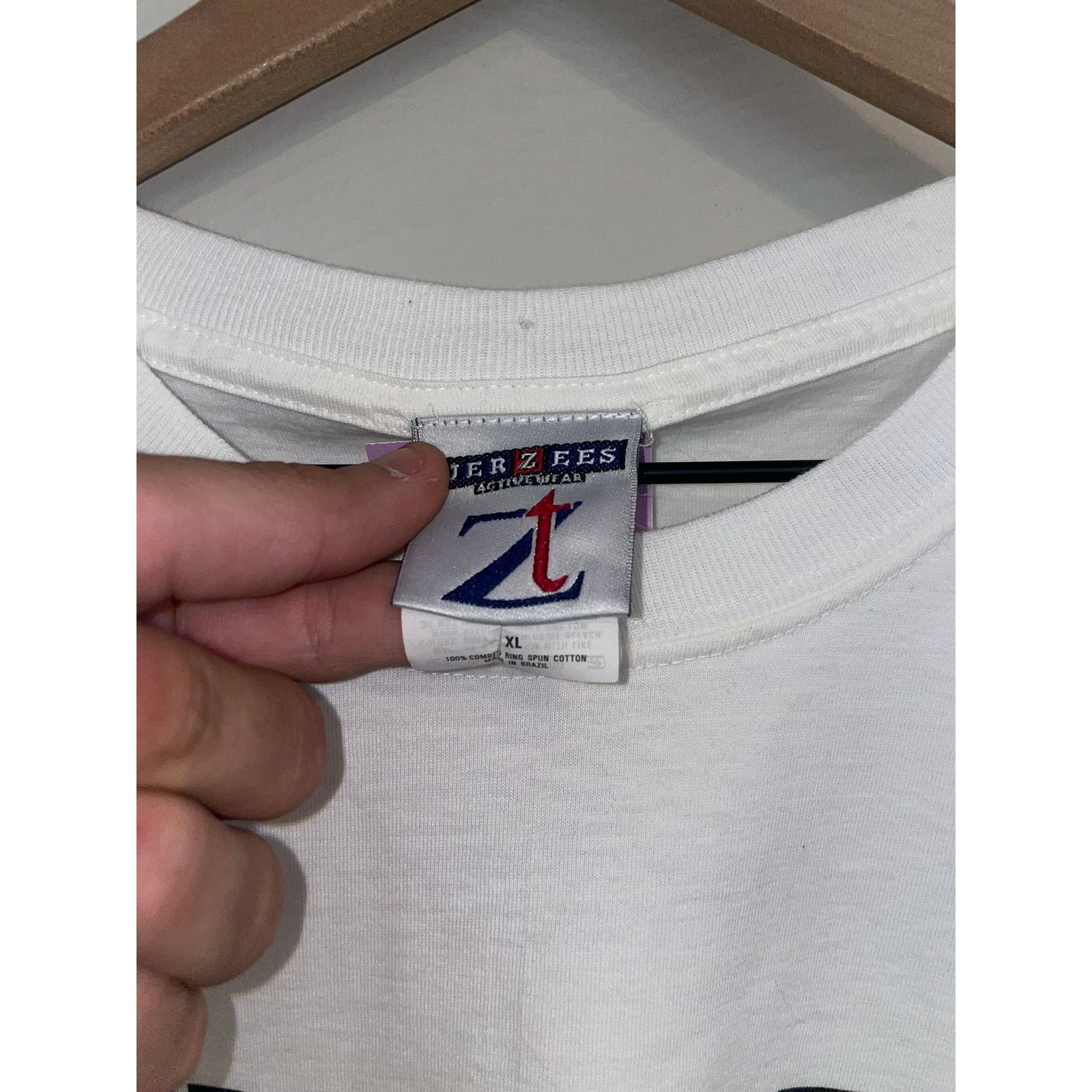 Jerzees 90s Doobie Brothers Benefit Concert White Graphic Band Shirt Size US XL / EU 56 / 4 - 5 Thumbnail
