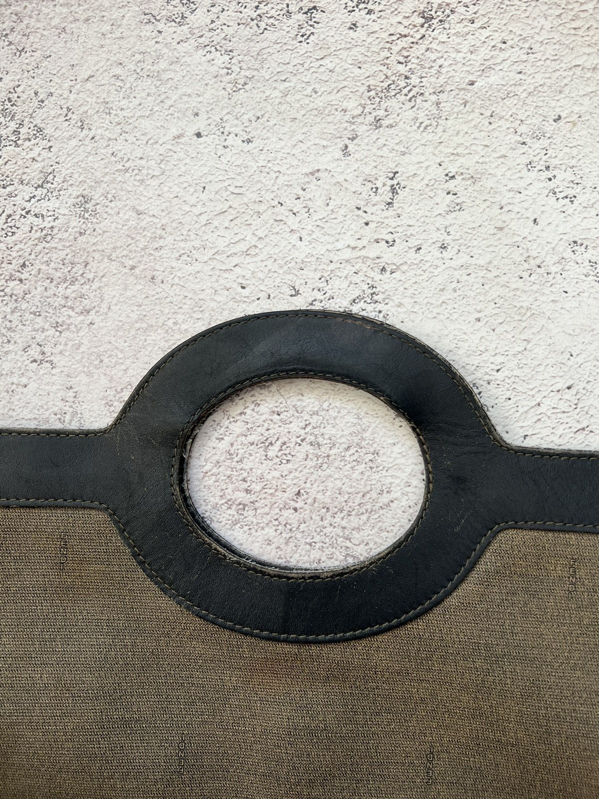 Fendi × Vintage Vintage Fendi Porthole Handle Logo Shopping Tote Size ONE SIZE - 10 Thumbnail