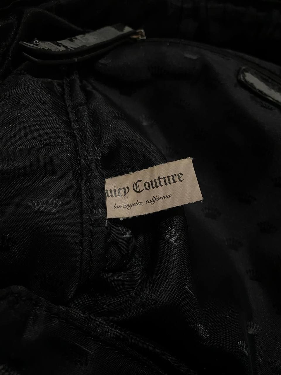 Juicy Couture Juicy Couture Brown Velour Mini Backpack Y2K Logo Bag Size ONE SIZE - 8 Thumbnail