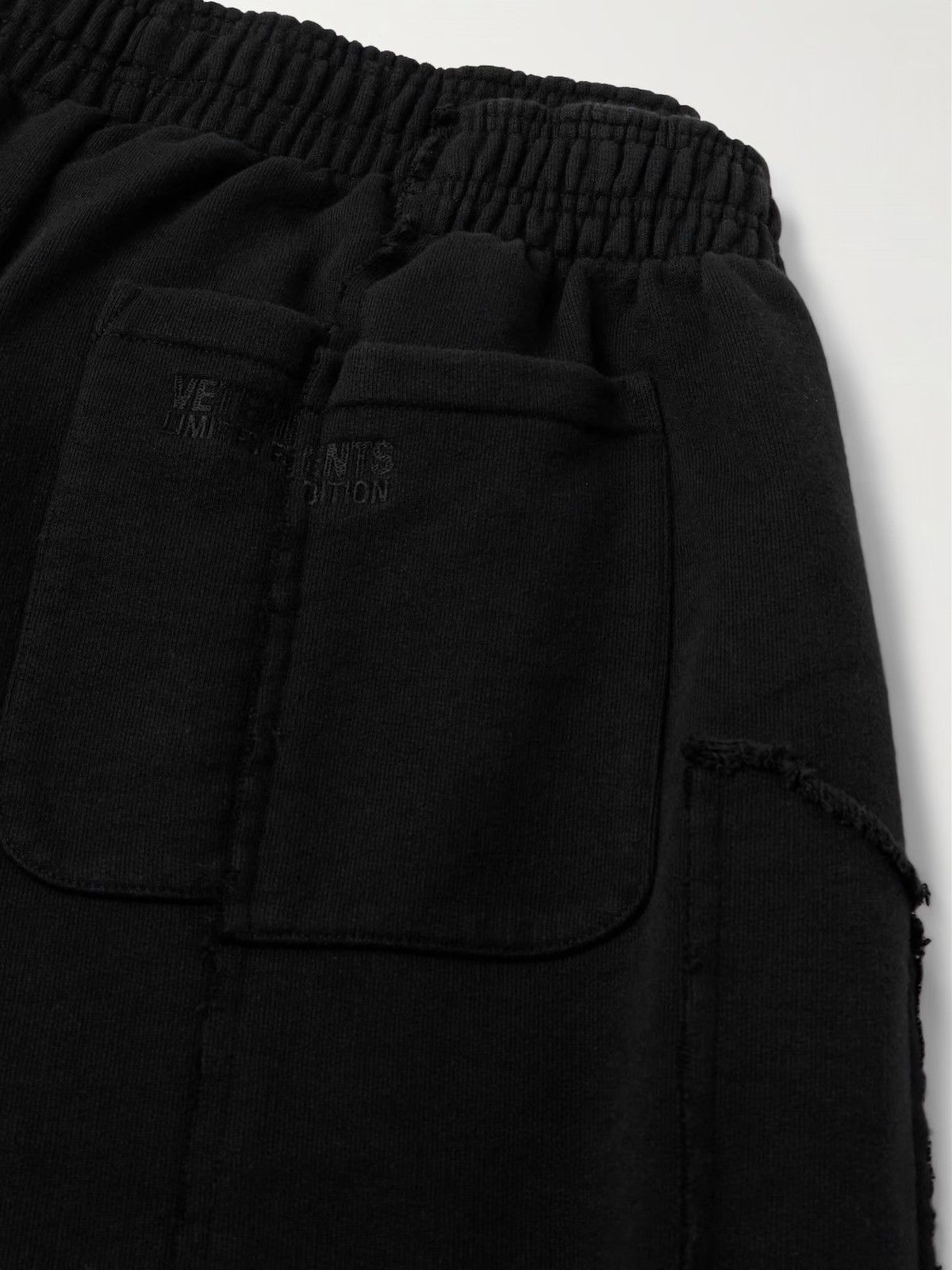Vetements Vetements Wide-Leg Panelled Cotton-Blend Jersey Sweatpants Size US 31 - 3 Thumbnail