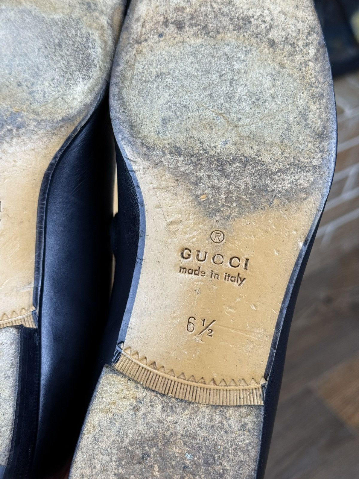 Gucci Gucci Black Leather Oxford Formal Shoes Size US 7.5 / EU 40-41 - 10 Thumbnail