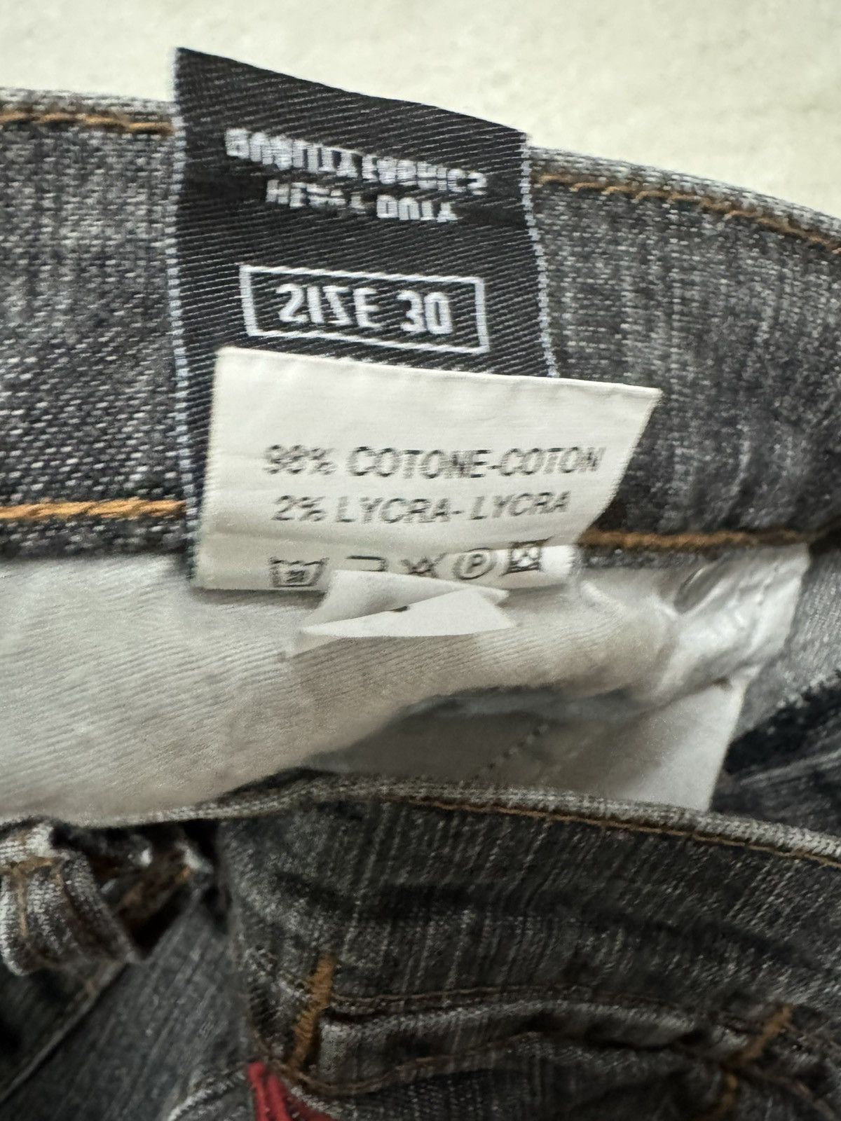 Tornado Mart VINTAGE 2000s JAPANESE BELL BOTTOM CRAZY FADED VERY RARE Size US 28 / EU 44 - 7 Thumbnail