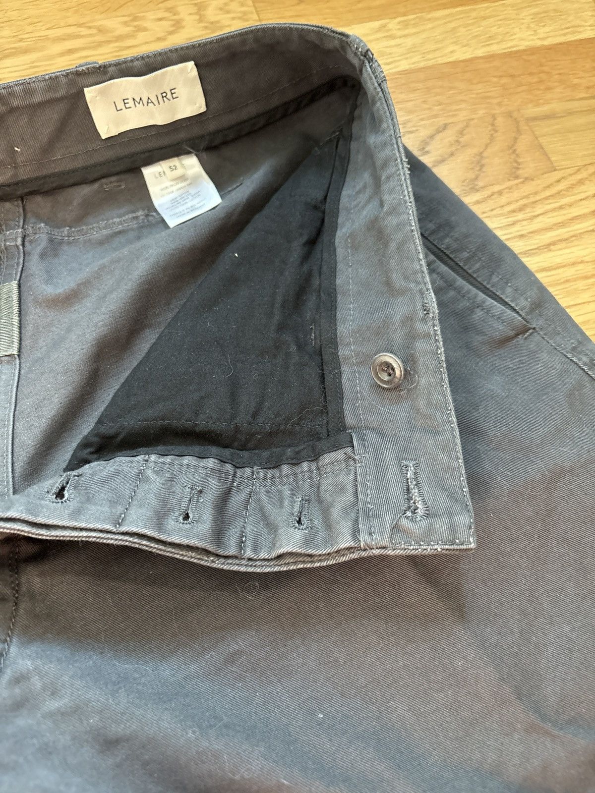 Lemaire Grey Lemaire Chino Twill Trousers Size US 33 - 5 Thumbnail