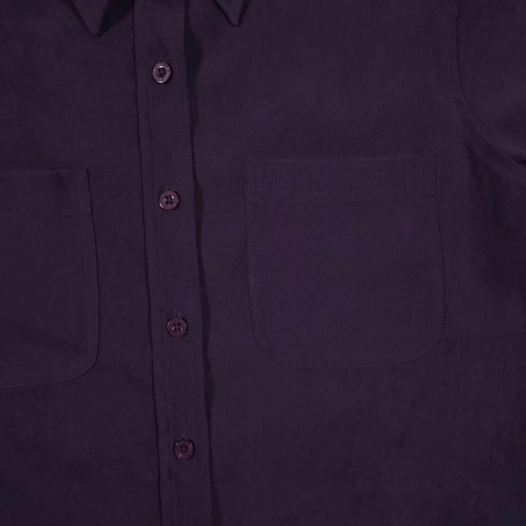 Gloria Vanderbilt Gloria Vanderbilt Shirt Womens Large Purple Button Front Long Sleeve Blouse Top Size L / US 10 / IT 46 - 4 Thumbnail