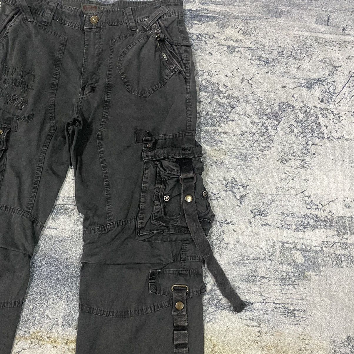 If Six Was Nine × Japanese Brand Vintage Bapai Japanese Faded Punk Parachute Bondage Cargo Size US 31 - 5 Thumbnail
