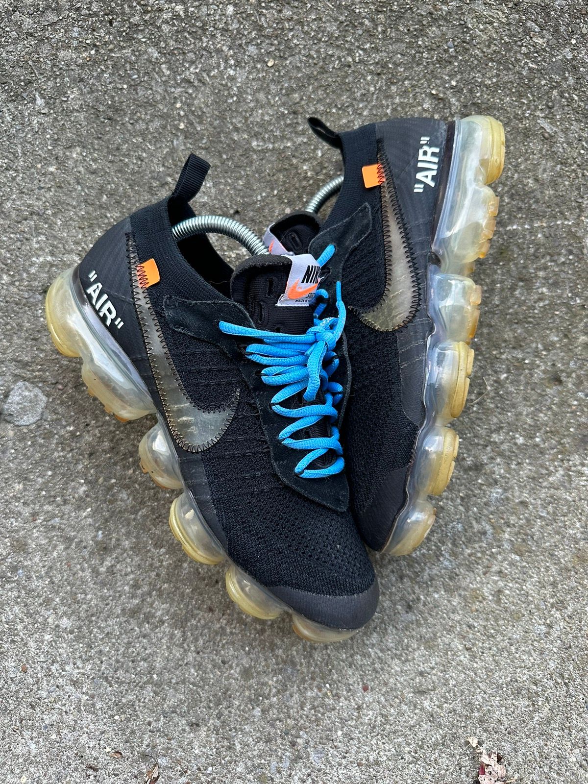 Pre-owned Nike X Off White Nike Vapormax Part 2 Size 8.5 Shoes In Black