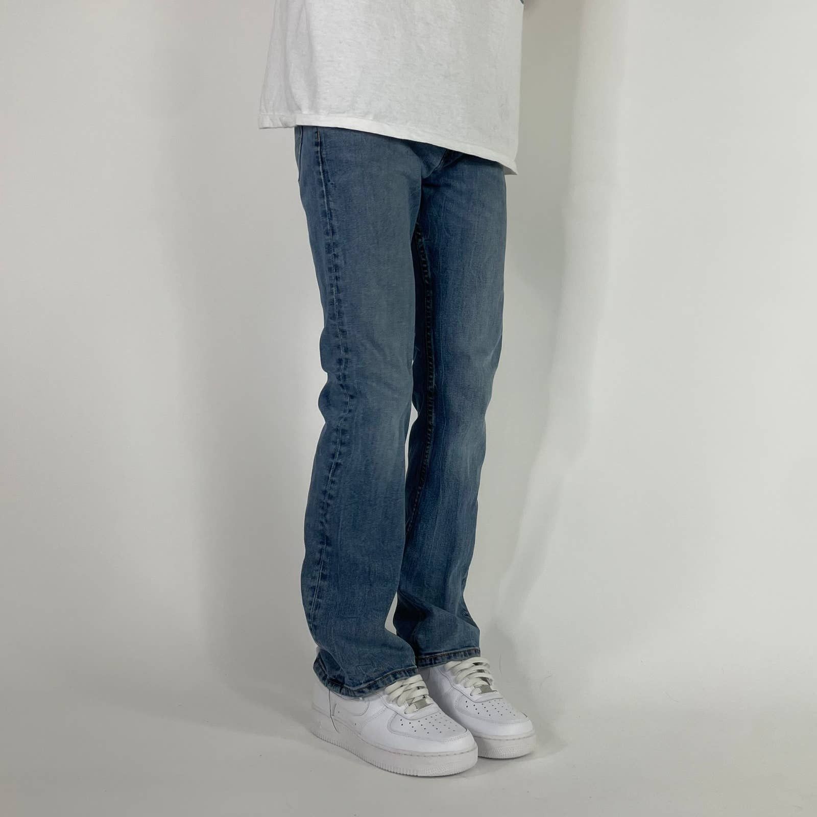 Levi's × Vintage Super Sick 527 Levis Light Washed Denim Jean Streetwear Pant Size US 31 - 2 Thumbnail