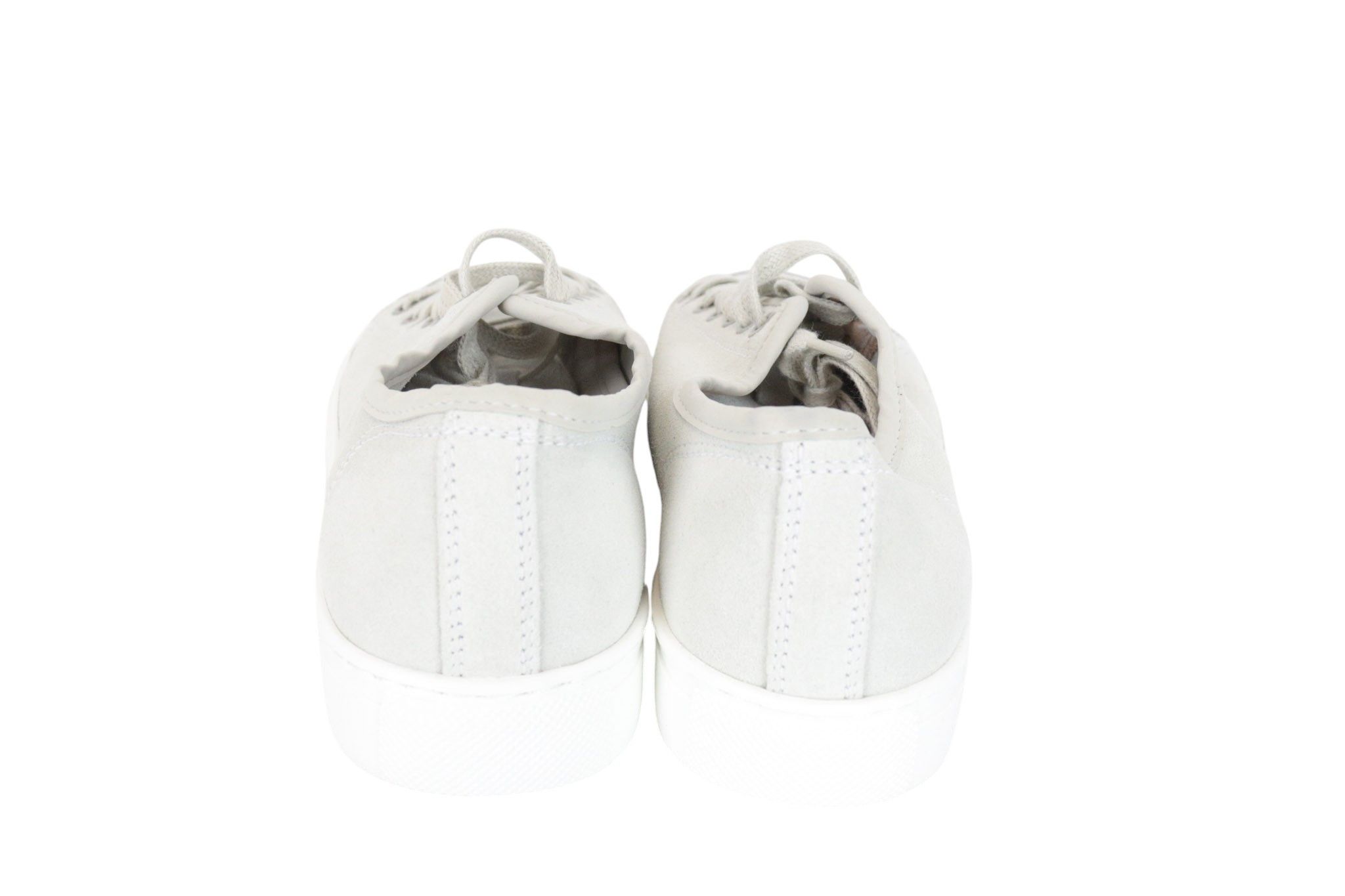 Suitsupply EU39 Grey Off-White Leather Sneakers 67441 Size US 6 / EU 39 - 3 Thumbnail