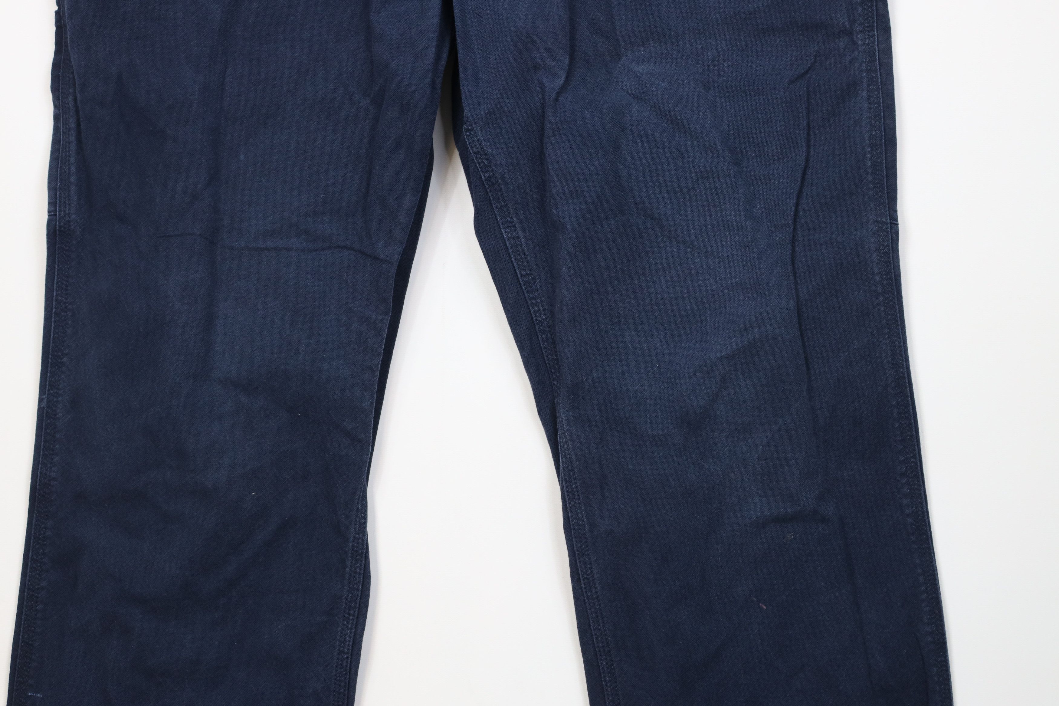 Carhartt Vintage Y2K Carhartt Wide Leg Dungaree Pants Navy Blue Size US 38 / EU 54 - 4 Thumbnail