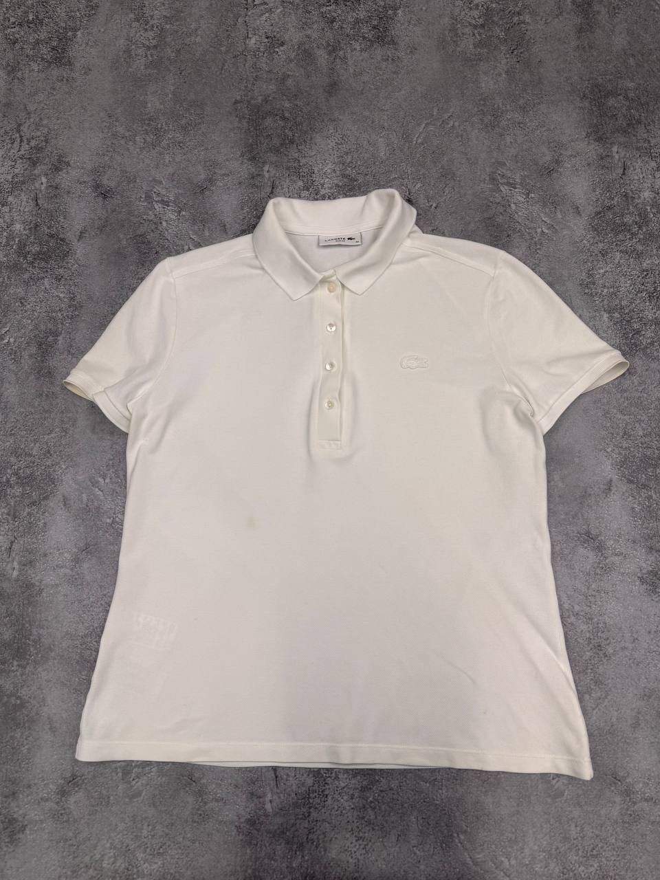 Lacoste Lacoste Women's Polo Shirt Slim Fit White Color Size L Size L / US 10 / IT 46 - 1 Thumbnail