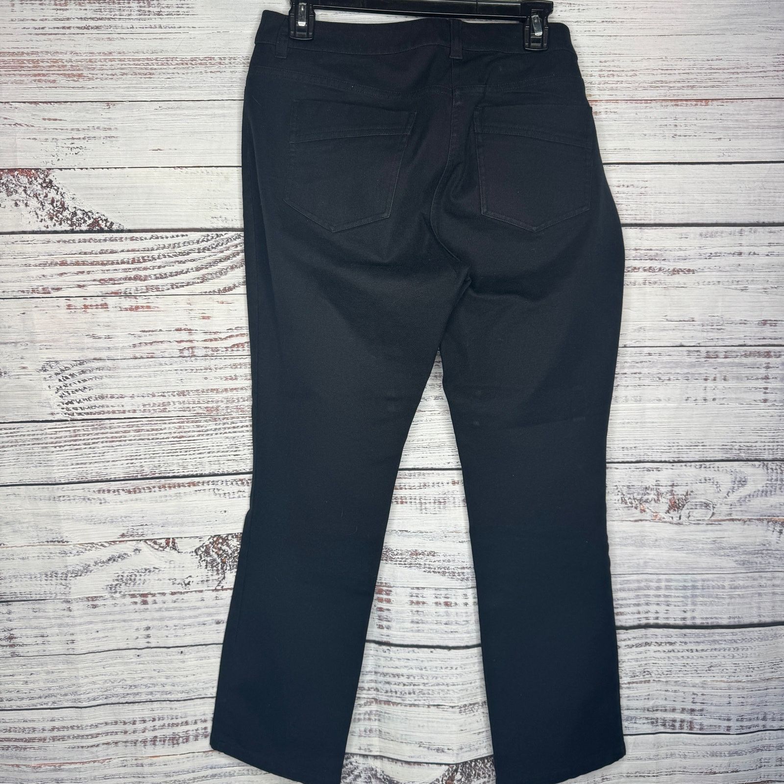 Chicos Chicos Black Stretch Straight Leg Denim Pants Sm Size 26" / US 2 / IT 38 - 3 Thumbnail