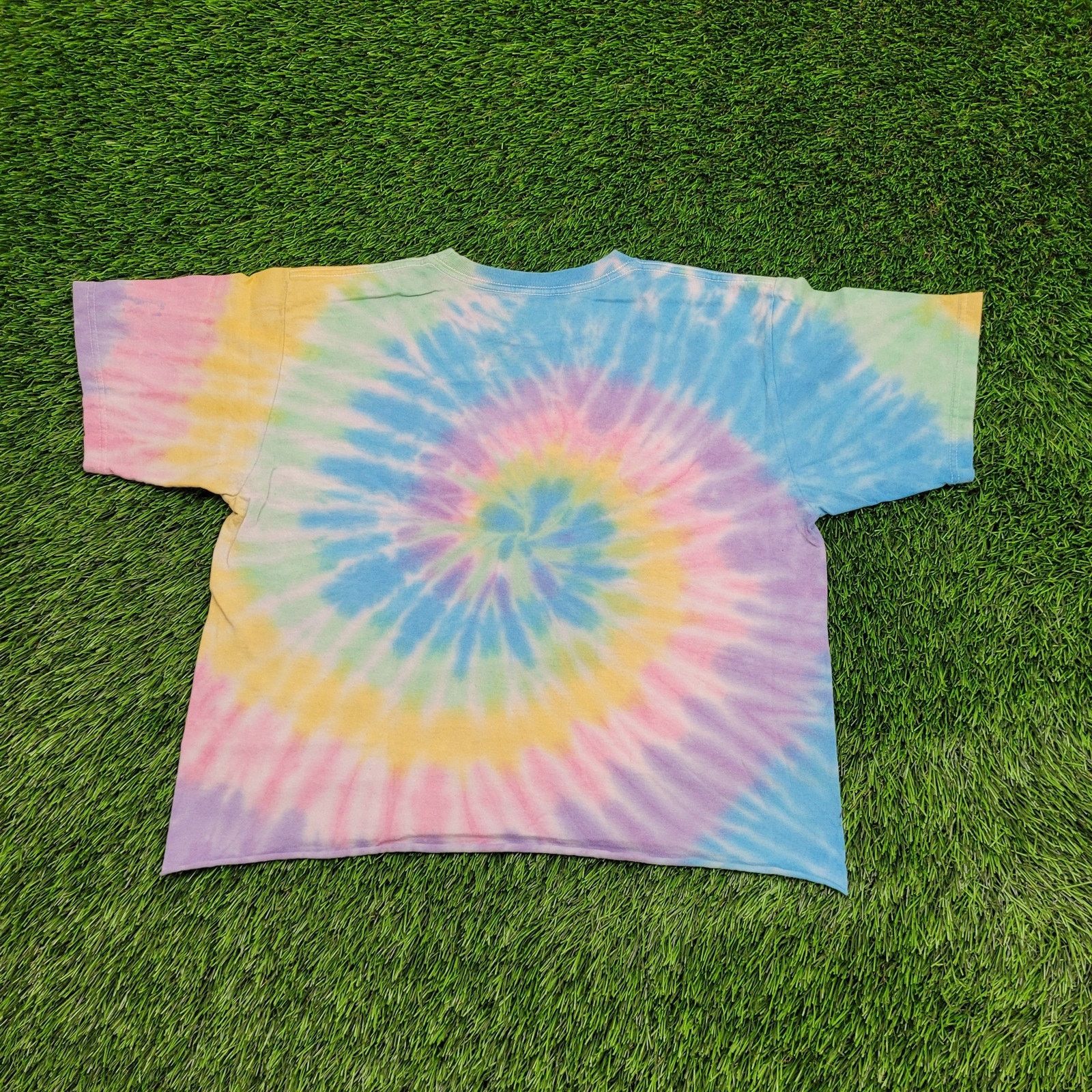 Other AC/DC High Voltage Pastel Tie-Dye Cropped T-Shirt Womens S/M Size M / US 6-8 / IT 42-44 - 8 Thumbnail