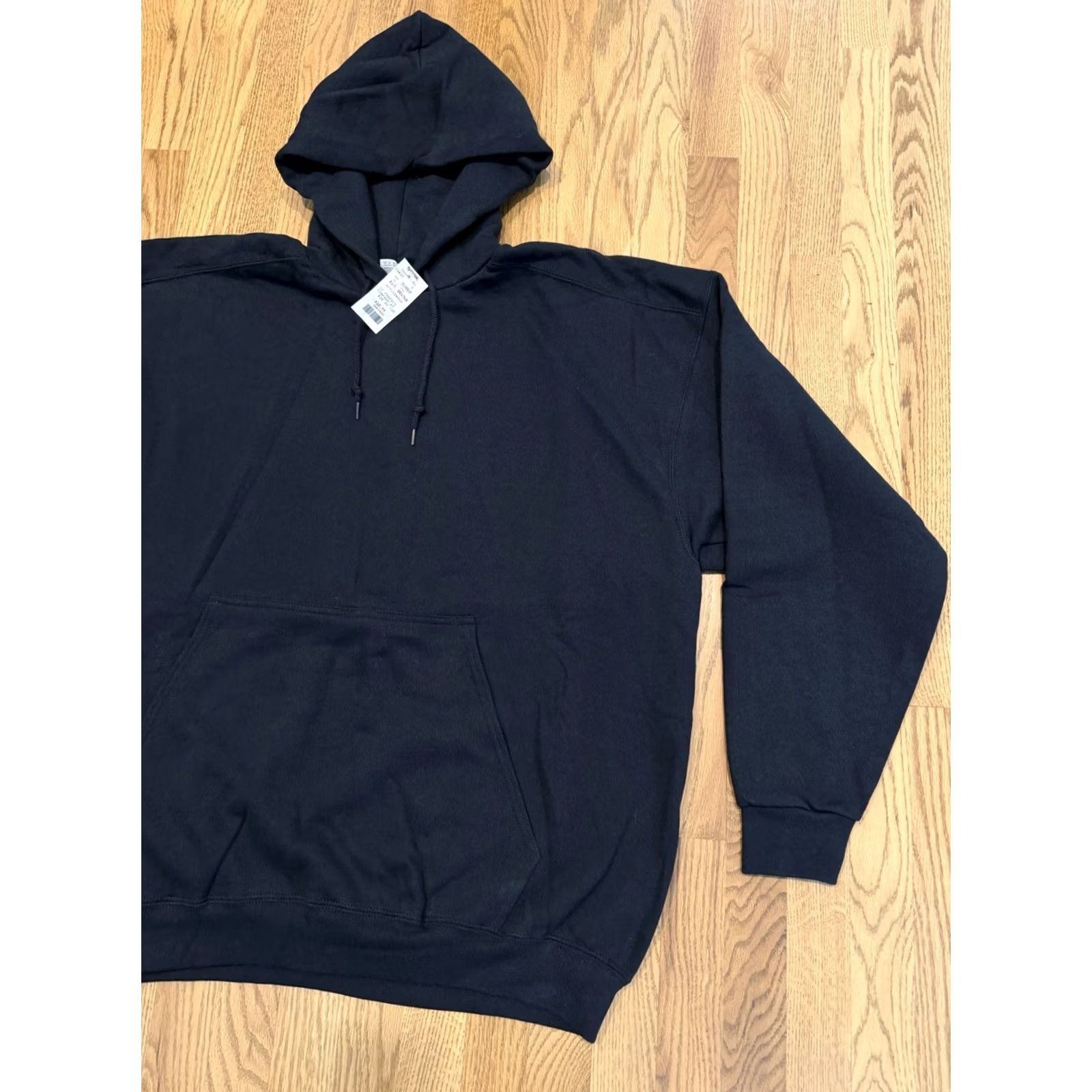 Nike VINTAGE Nike Hoodie Mens XL Black 90s Retro Sweatshirt Pullover Hooded Pockets Size US XL / EU 56 / 4 - 7 Thumbnail