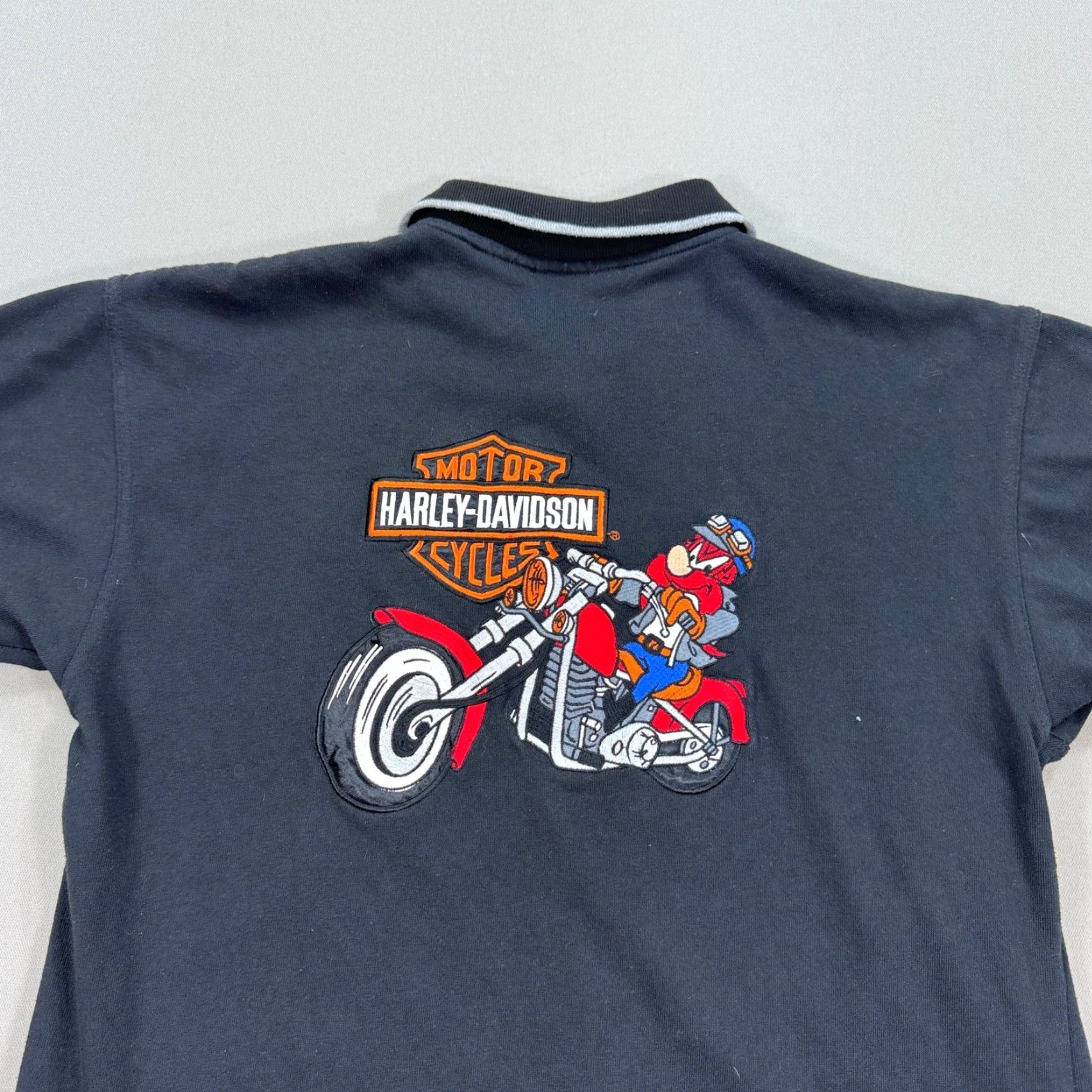 Harley Davidson Harley Davidson Shirt Mens M Black Gray Bowling Polo Button Down Biker Grunge Size US M / EU 48-50 / 2 - 3 Thumbnail