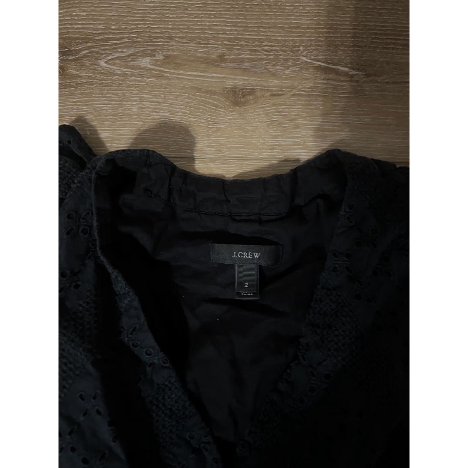 J.Crew J.CREW Womens Button-Up Sleeveless Blouse Black Size S Size S / US 4 / IT 40 - 3 Thumbnail