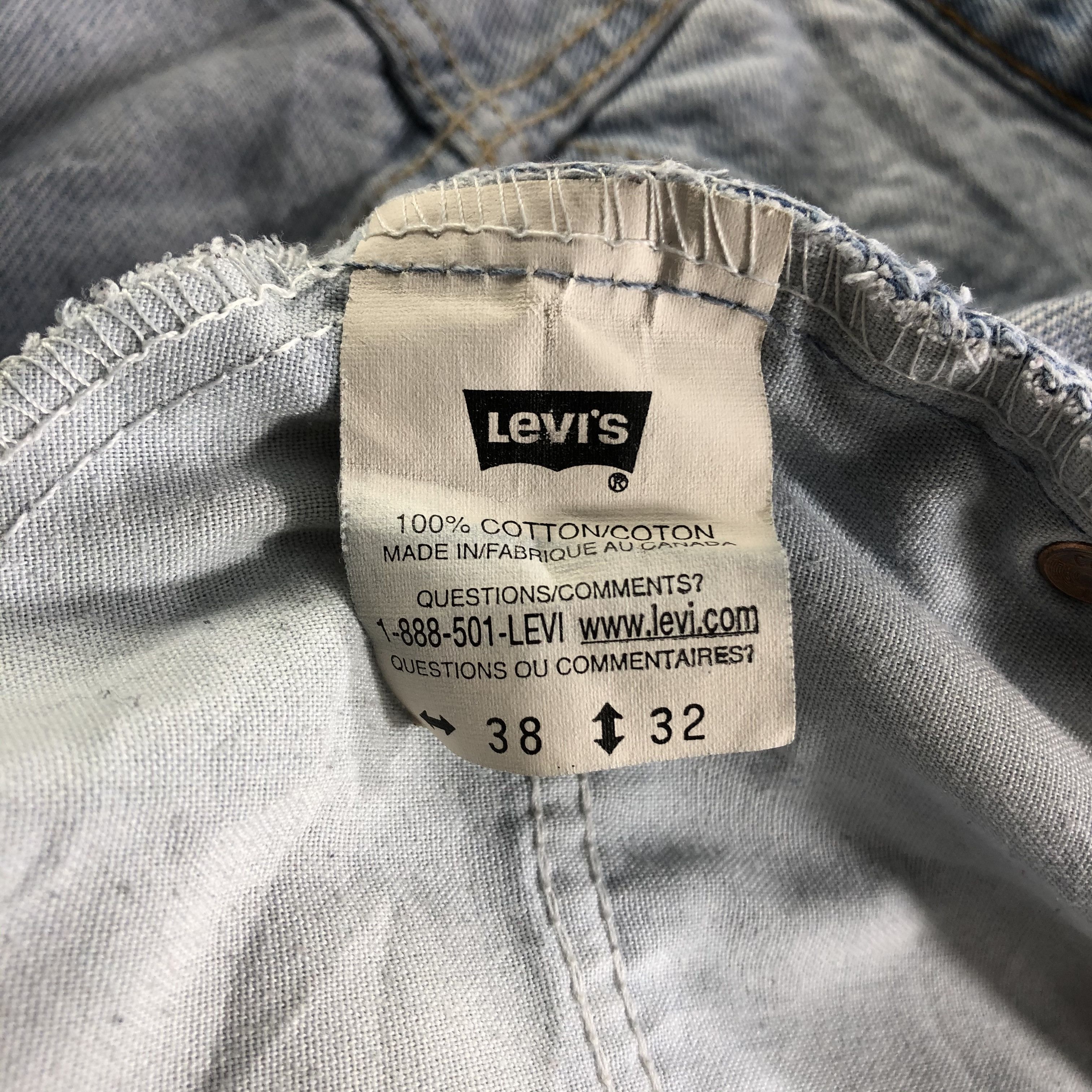 Levi's × Vintage Vintage 90s Light Wash Levis Jeans-JM3428 Size US 38 / EU 54 - 10 Thumbnail