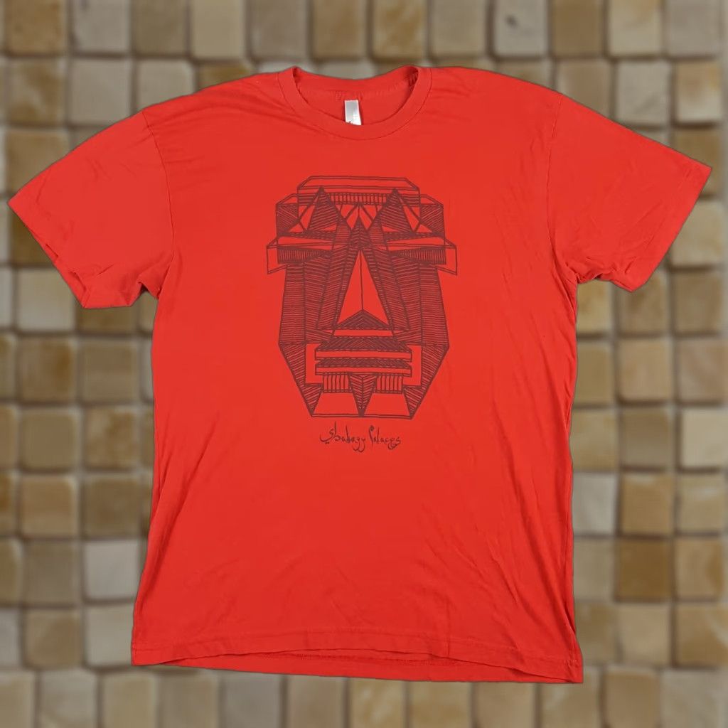 American Apparel VINTAGE Shabazz Palaces Retro Hip Hop Band Shirt Size L Red Sub Pop Mask Logo Concert Size US L / EU 52-54 / 3 - 1 Thumbnail
