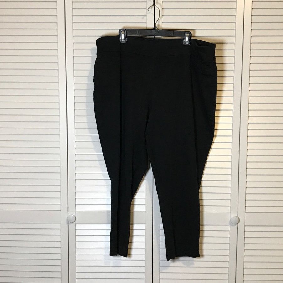 Croft & Barrow Croft & Barrow Black High-Rise Ankle Pants 24W Regular Size 24" / US 00 / IT 34 - 1 Thumbnail