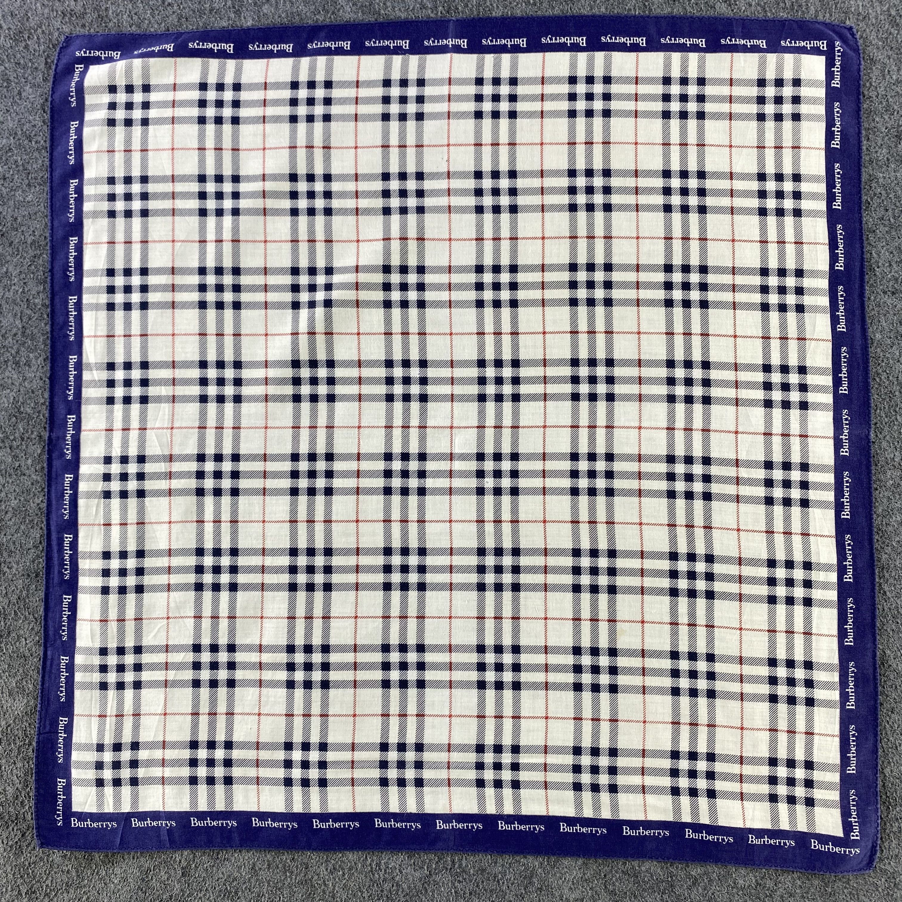 Burberry × Vintage Burberry Handkerchief/Neckerchief/Bandana HC787 Size ONE SIZE - 1 Thumbnail