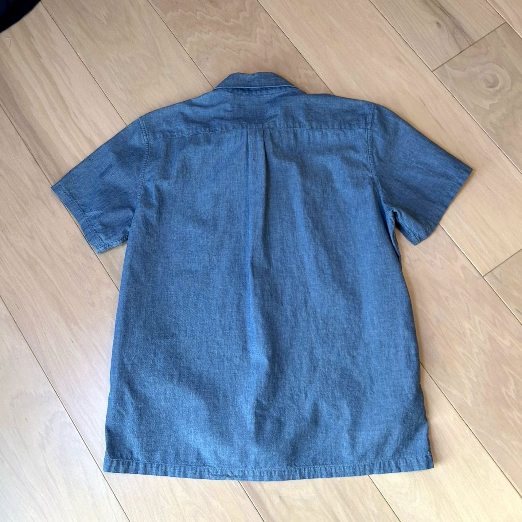 A.P.C. A.P.C. Button-Down Oxford Shirt Long Sleeve Men’s Medium Blue Solid Cotton Woven Regular Pocket Vintage: No Size US S / EU 44-46 / 1 - 3 Thumbnail