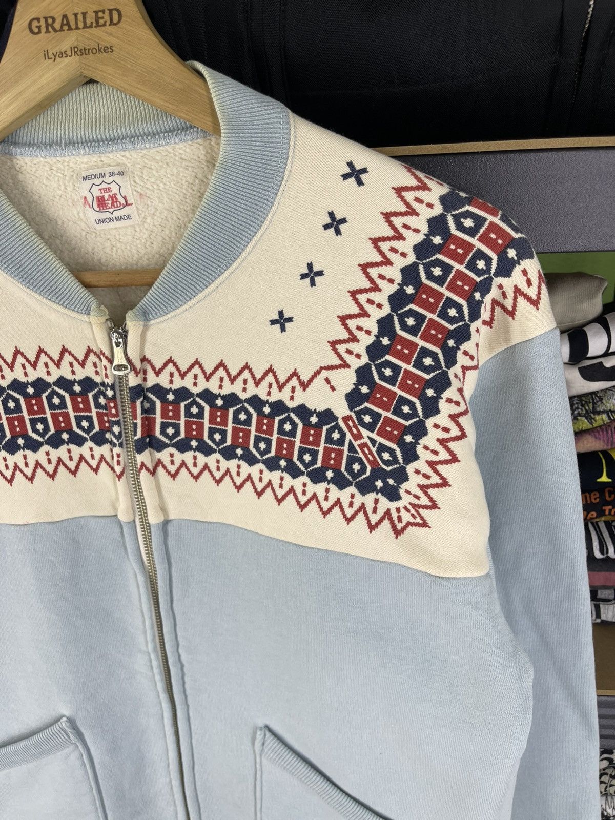 The Flat Head Vintage The Flat Head 11oz Snowflake Loopwheeled Sweatshirt Size US M / EU 48-50 / 2 - 3 Thumbnail
