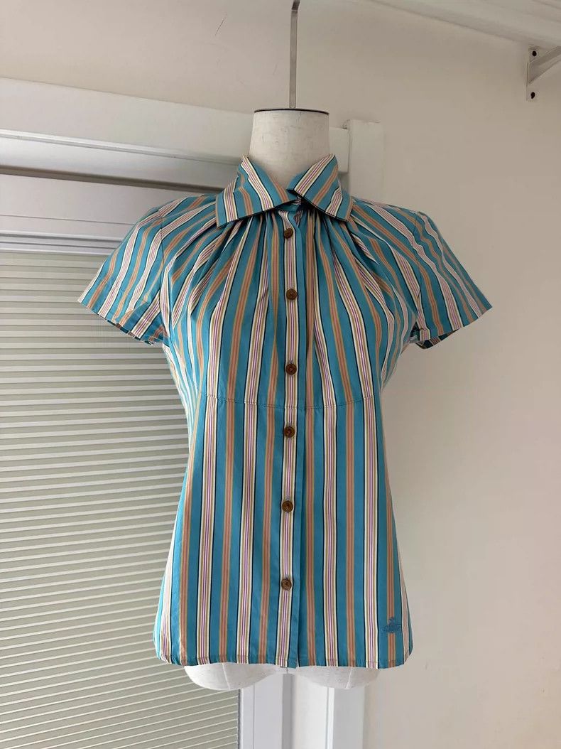 Vivienne Westwood Vivienne Westwood Striped Short Sleeve Shirt - dmc Size US M / EU 48-50 / 2 - 1 Thumbnail