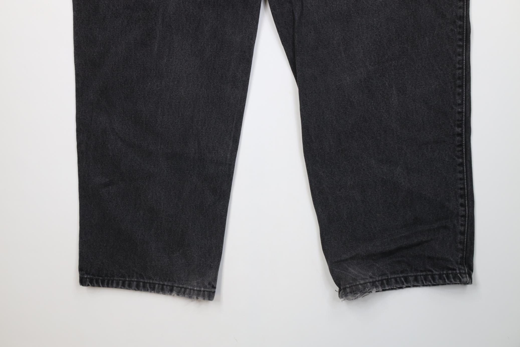 Levi's Vintage 90s Levis Loose Fit Baggy Wide Leg Denim Jeans Black Size US 44 / EU 60 - 15 Thumbnail