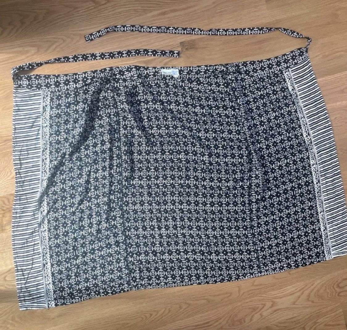 Vintage VINTAGE STYLEWORKS BLOCK PRINT ADJUSTABLE SARONG WRAP SKIRT Size 34" / US 12 / IT 48 - 8 Thumbnail