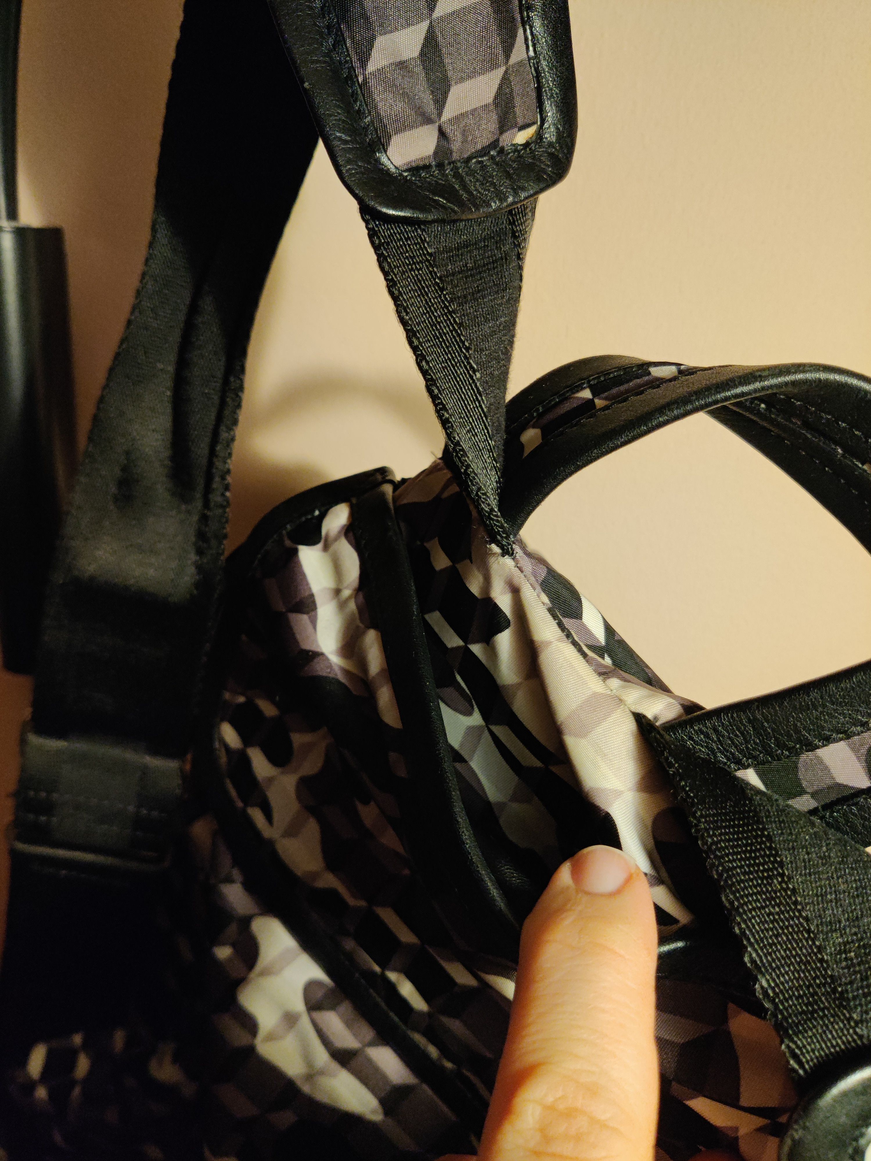 Pierre Hardy Cube print backpack, leather interior Size ONE SIZE - 7 Thumbnail