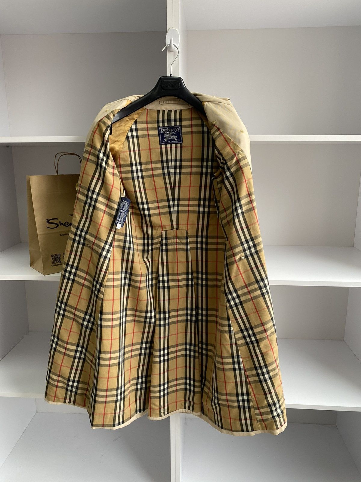 Burberry × Vintage Vintage Burberry Nova Check Trench Coat Size US S / EU 44-46 / 1 - 11 Thumbnail
