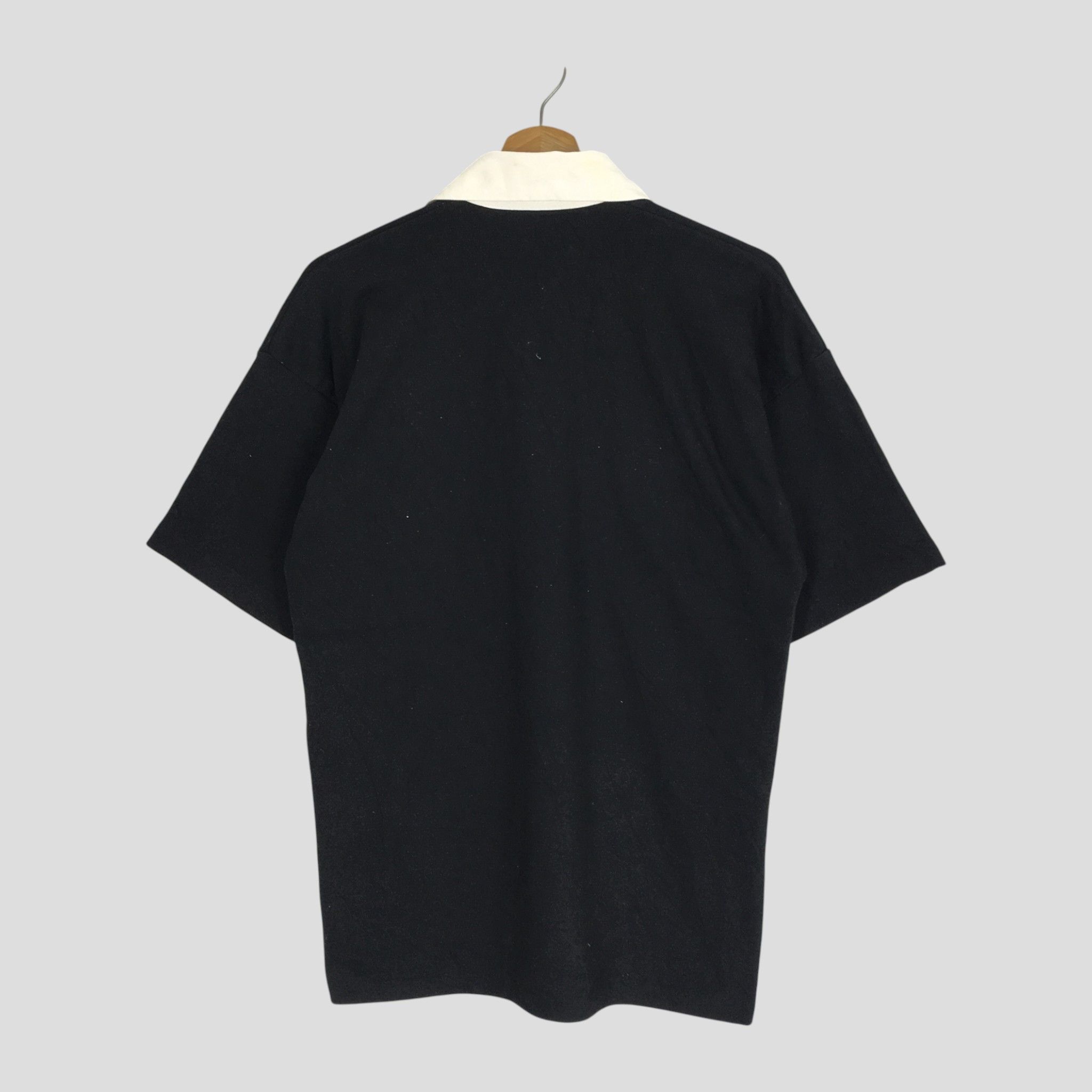 Canterbury of New Zealand Vintage 90's Canterbury Of New Zealand All Black Polo Shirt Size US S / EU 44-46 / 1 - 2 Thumbnail