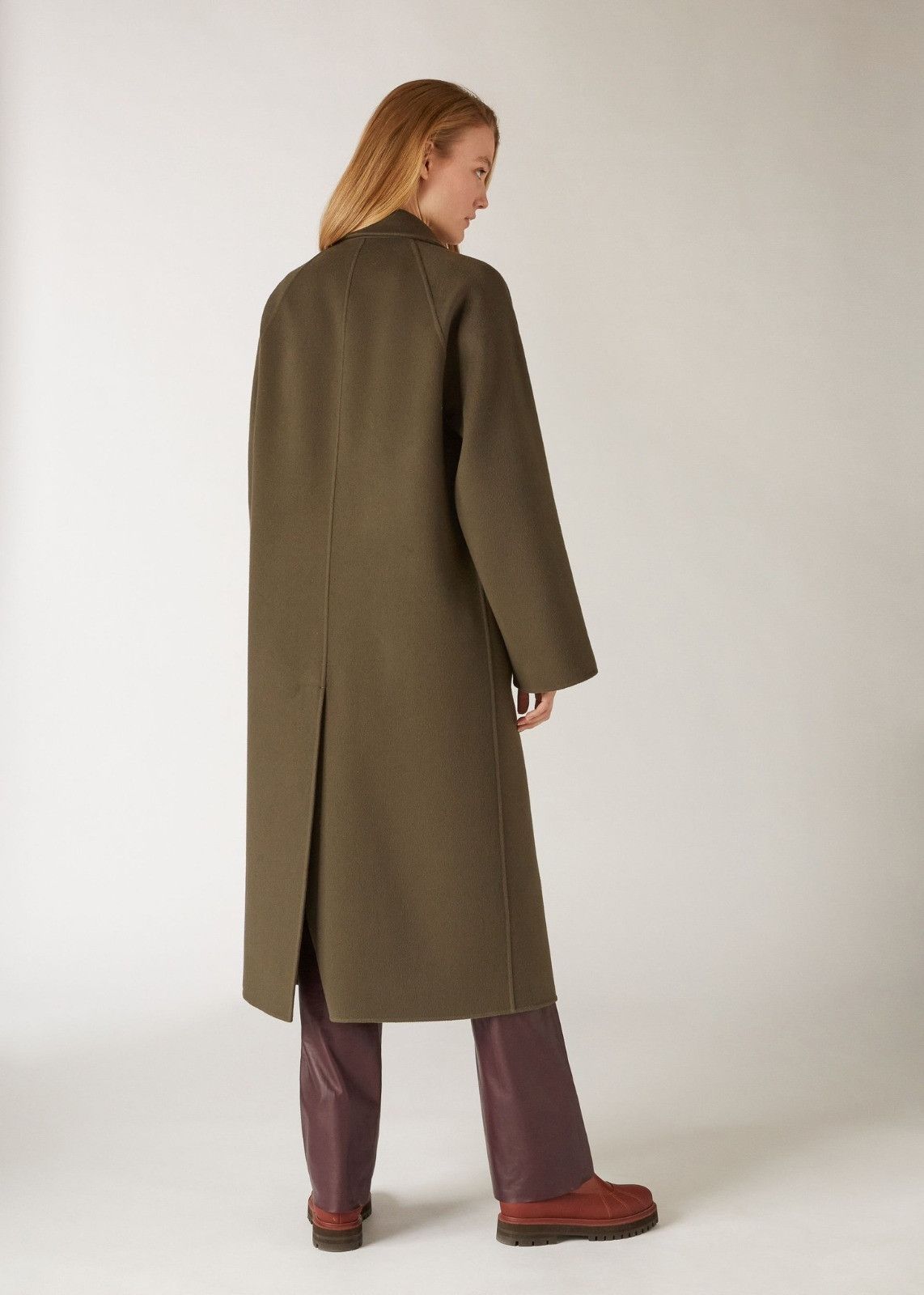 Loro Piana o1srvl11e0824 Ortiz Cashmere Coat in Olive Green Size M / US 6-8 / IT 42-44 - 3 Thumbnail