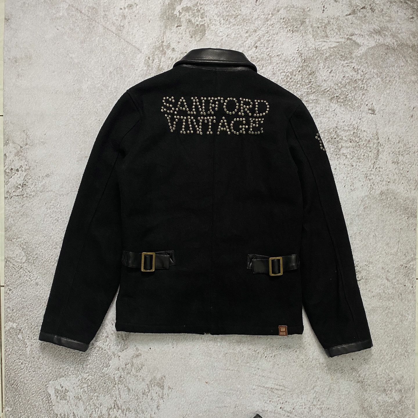 Vintage Sanford Vintage Horsehide Sport Wool Jacket Size US S / EU 44-46 / 1 - 2 Thumbnail
