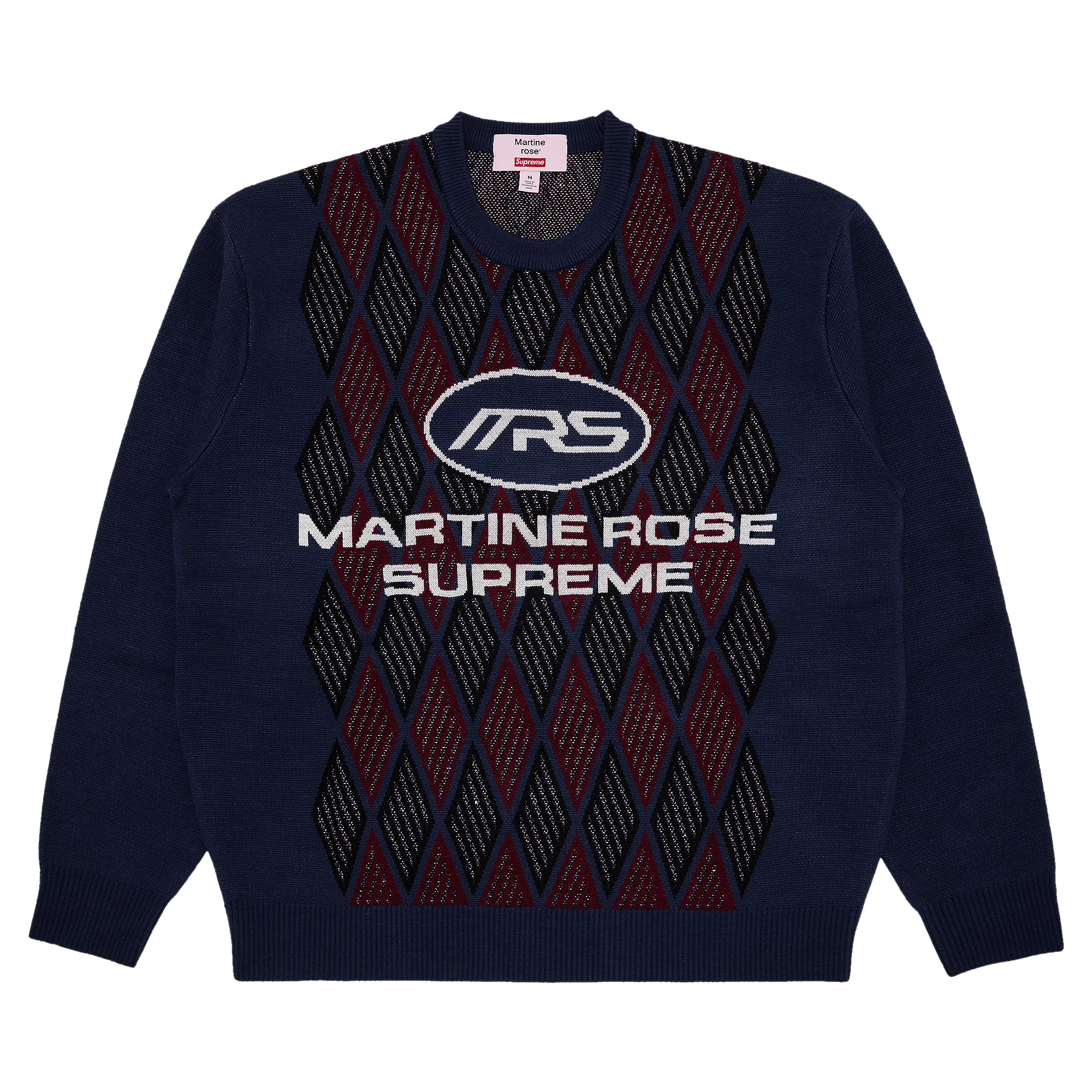 Supreme Supreme FW23 Blurred Logo Sweater Blue/Pink/White | Grailed