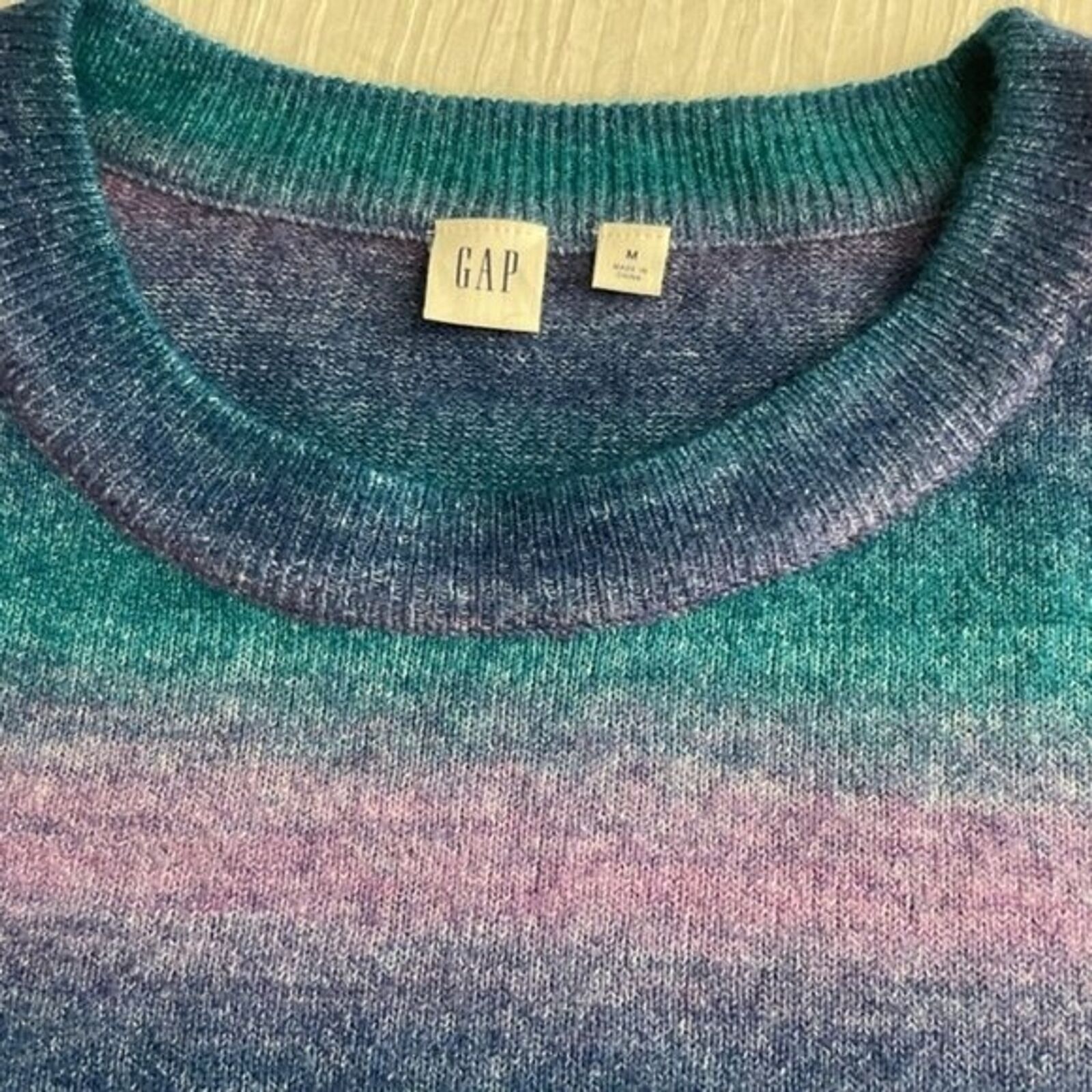 Gap Gap Sweater Womens Medium Multi Strip Ultra Soft Size M / US 6-8 / IT 42-44 - 4 Thumbnail