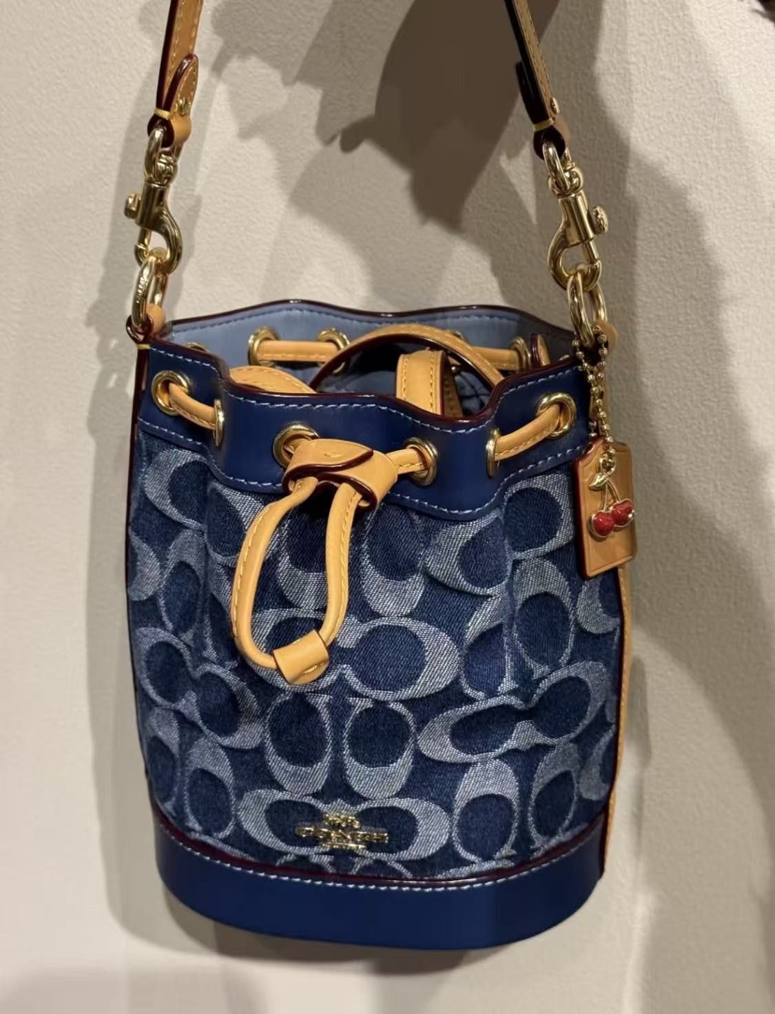 Coach Mini Bucket Bag In Signature Denim CY740 Size ONE SIZE - 2 Thumbnail