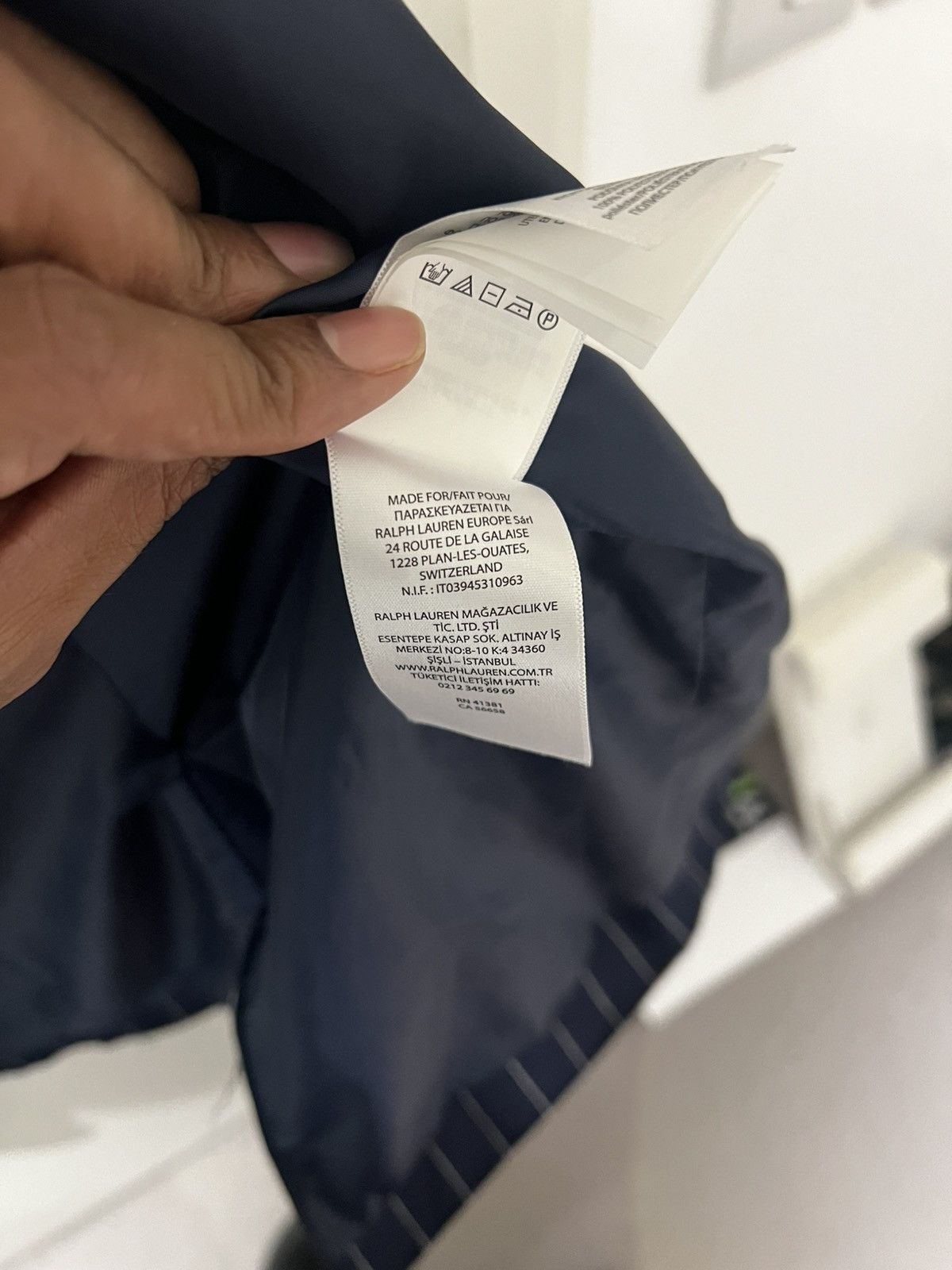 Ralph Lauren Polo Ralph Lauren Navy Pinstripe Linen Blazer –Summer Jacket Size 48L - 6 Thumbnail