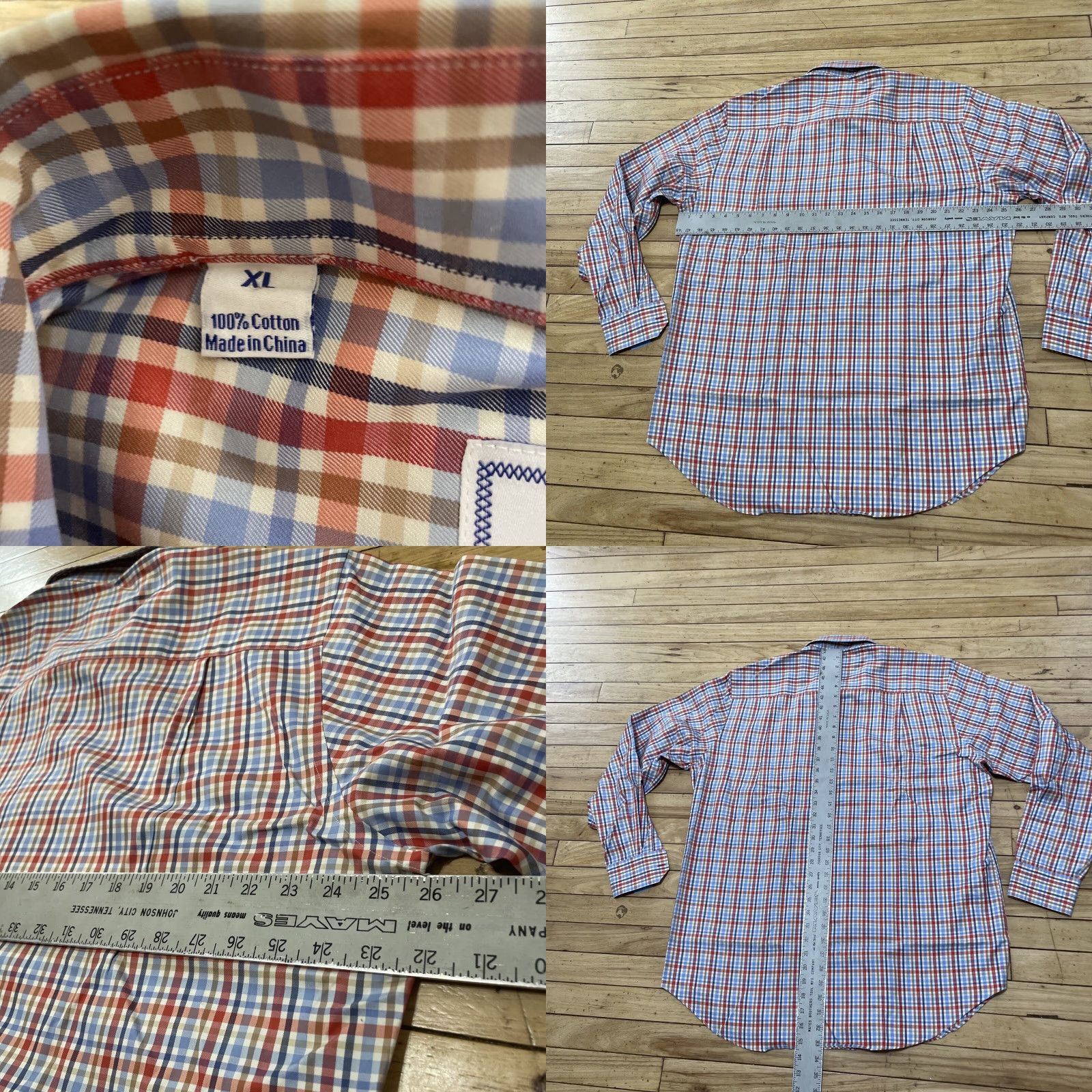 David Donahue VINTAGE David Donahue Button Shirt Men XL Plaid Business Preppy Oxford Shirt Size US XL / EU 56 / 4 - 8 Thumbnail