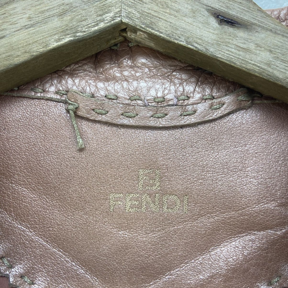 Fendi 🔥Fendi Pink Metallic Leather Blazer & Skirt Size M / US 6-8 / IT 42-44 - 19 Thumbnail
