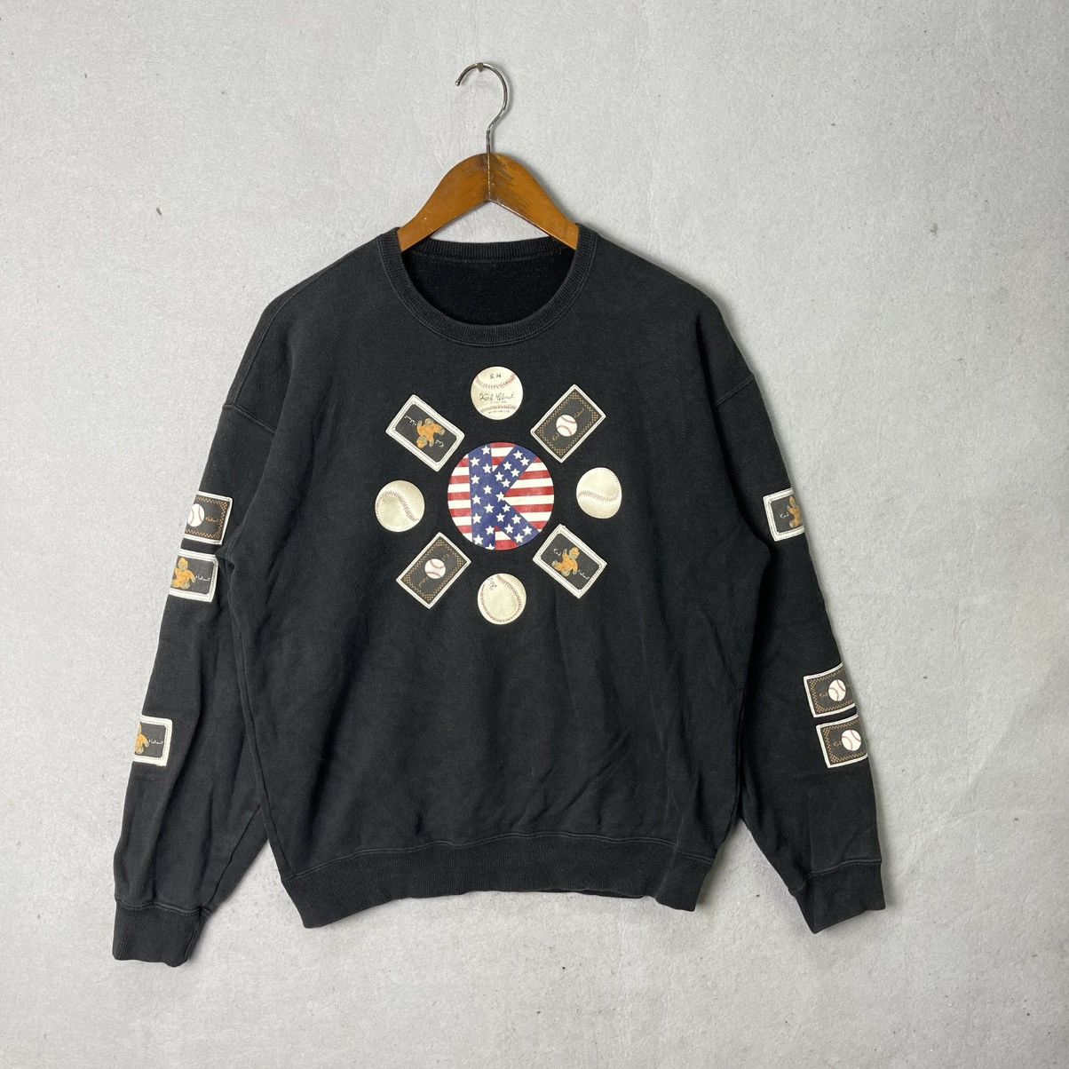 Karl Helmut Vintage Karl Helmut Baseball Club Sweatshirt Size US M / EU 48-50 / 2 - 1 Thumbnail